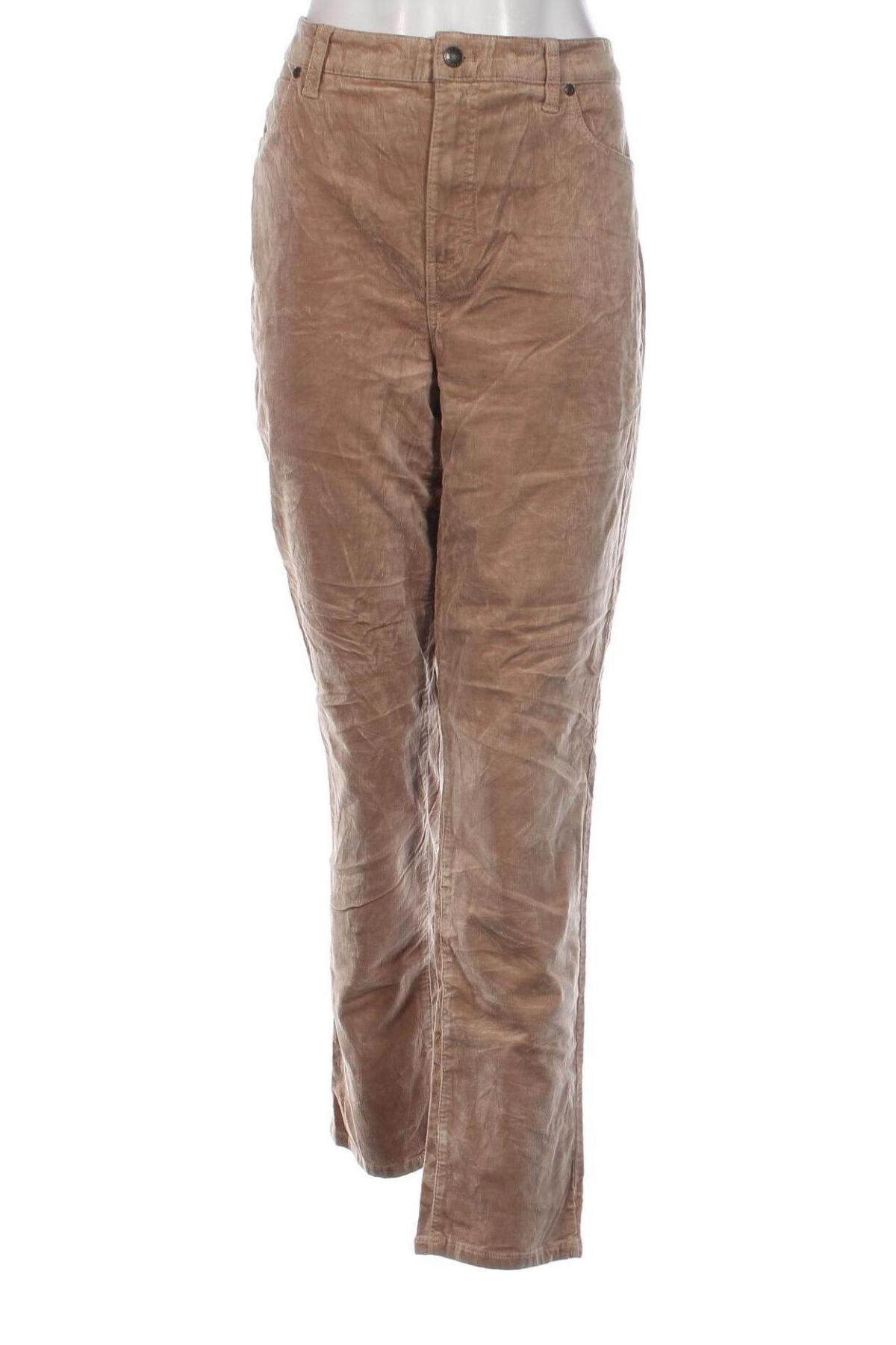 Damen Cordhose Talbots, Größe L, Farbe Beige, Preis 9,49 €