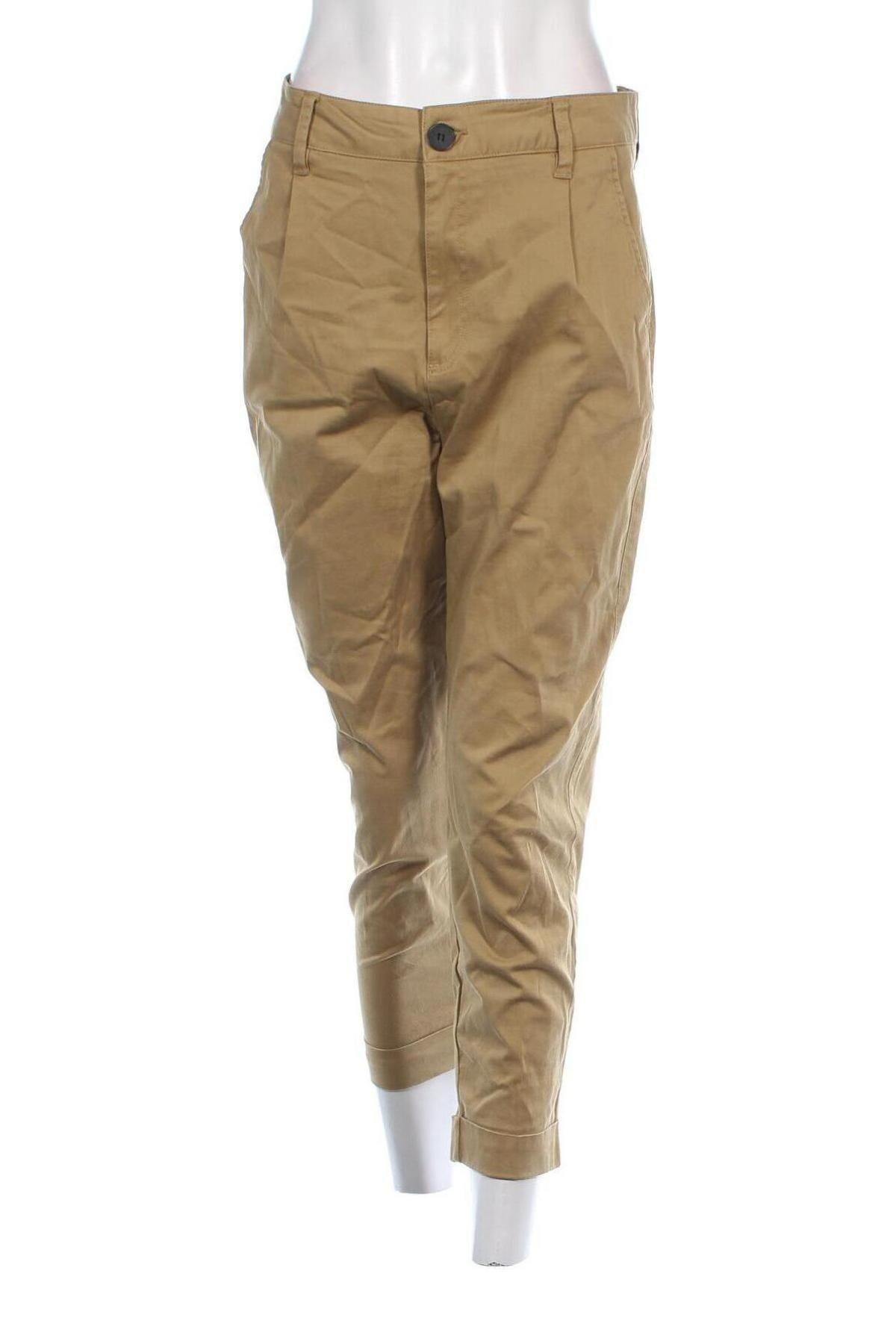 Damenhose Bershka, Größe M, Farbe Beige, Preis 20,49 €