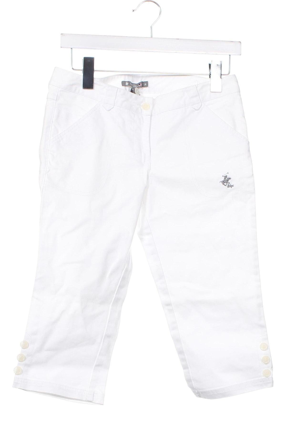 Pantaloni de femei Beverly Hills Polo Club, Mărime S, Culoare Alb, Preț 104,73 Lei