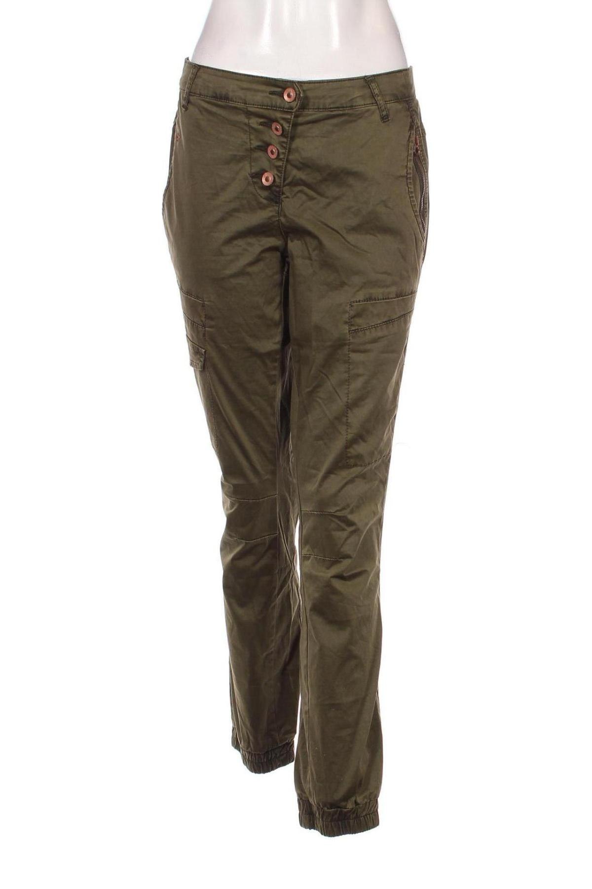 Pantaloni de femei Cecil, Mărime L, Culoare Verde, Preț 54,99 Lei