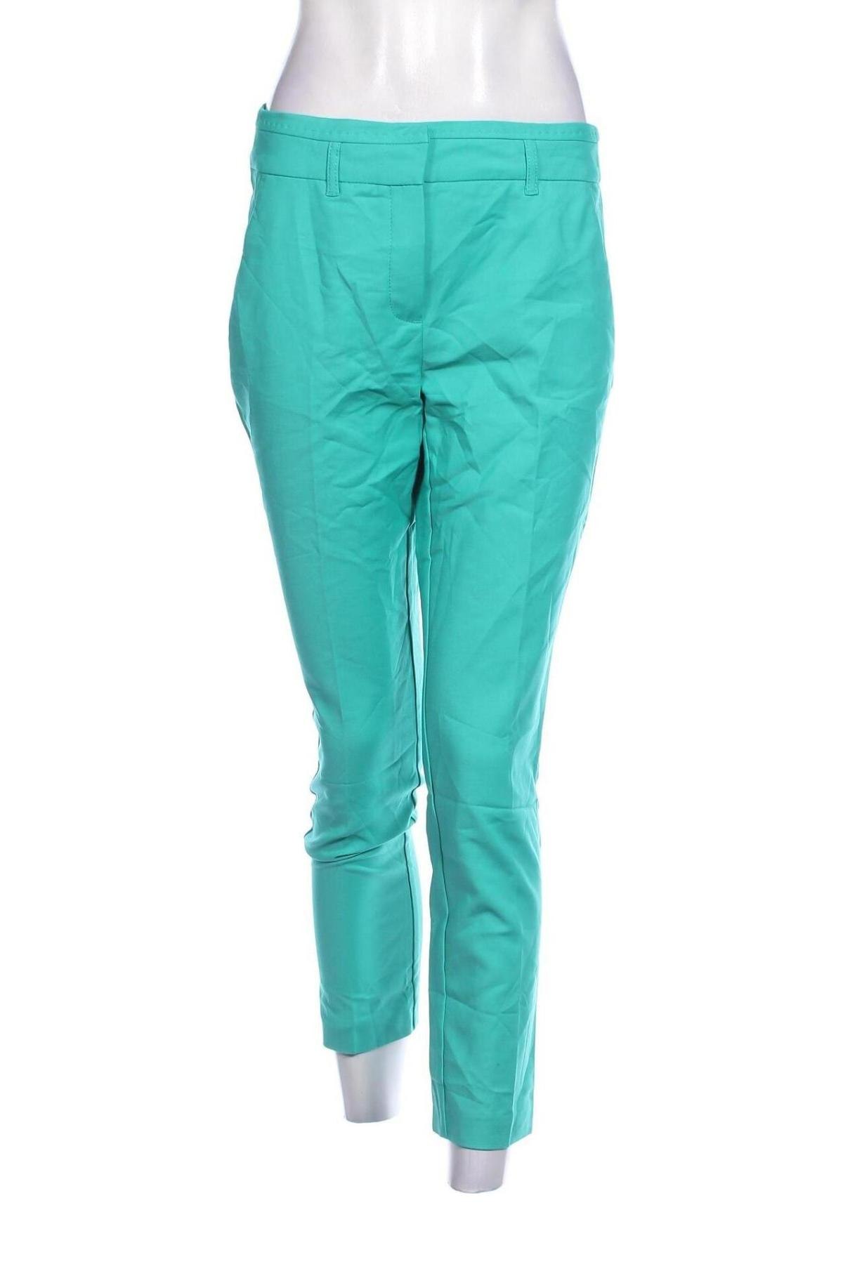 Pantaloni de femei Delmod, Mărime M, Culoare Verde, Preț 28,99 Lei