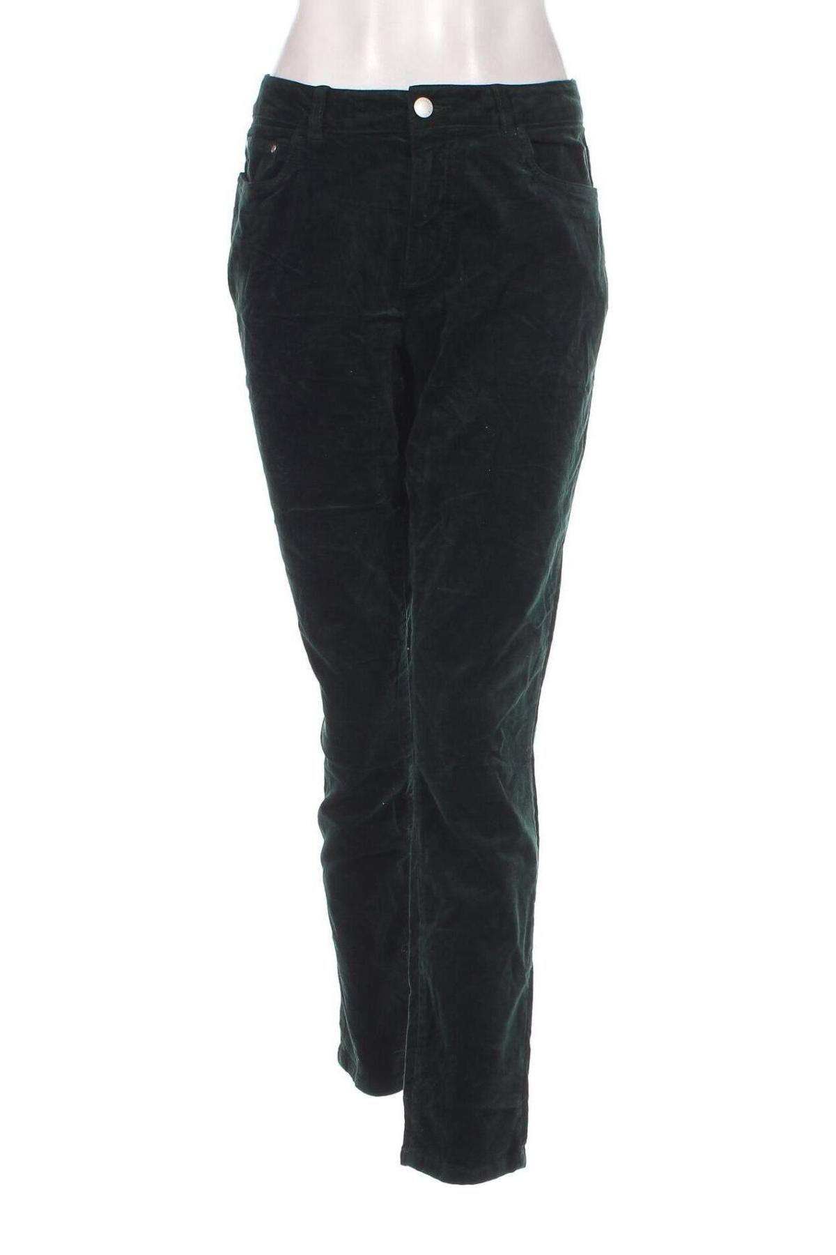 Pantaloni de femei Essentials by Tchibo, Mărime L, Culoare Verde, Preț 95,99 Lei