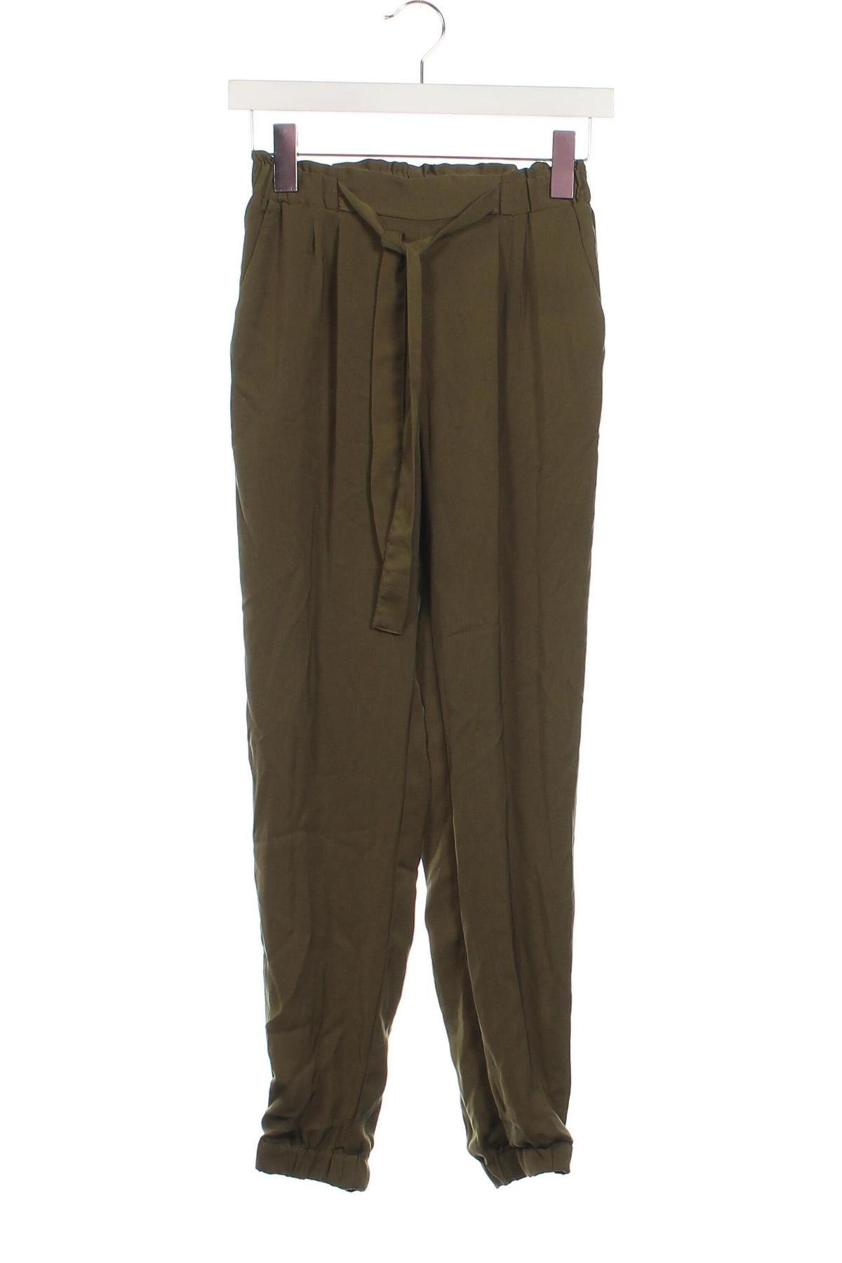 Pantaloni de femei Stradivarius, Mărime XS, Culoare Verde, Preț 95,99 Lei