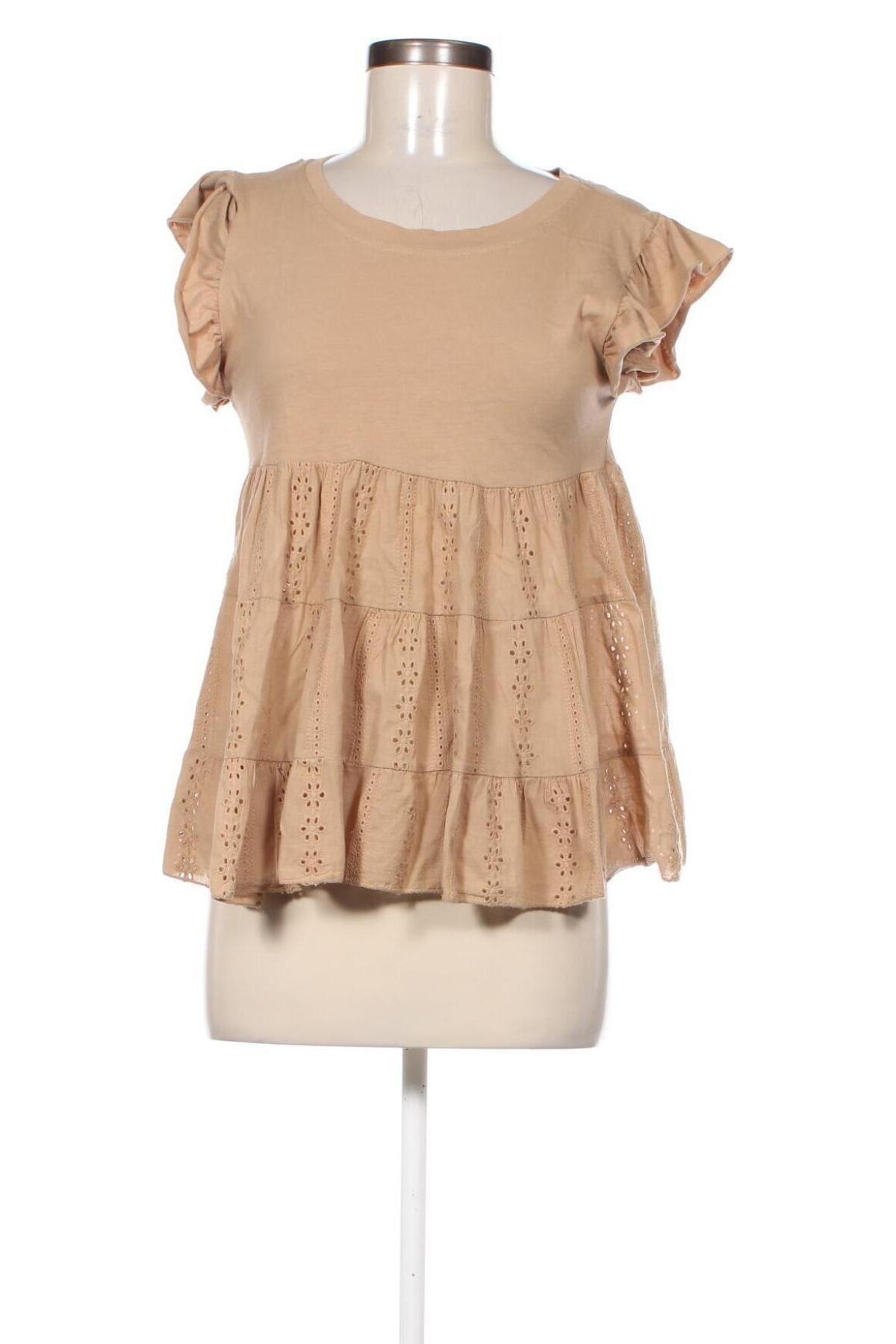 Damentop, Größe M, Farbe Beige, Preis € 6,99