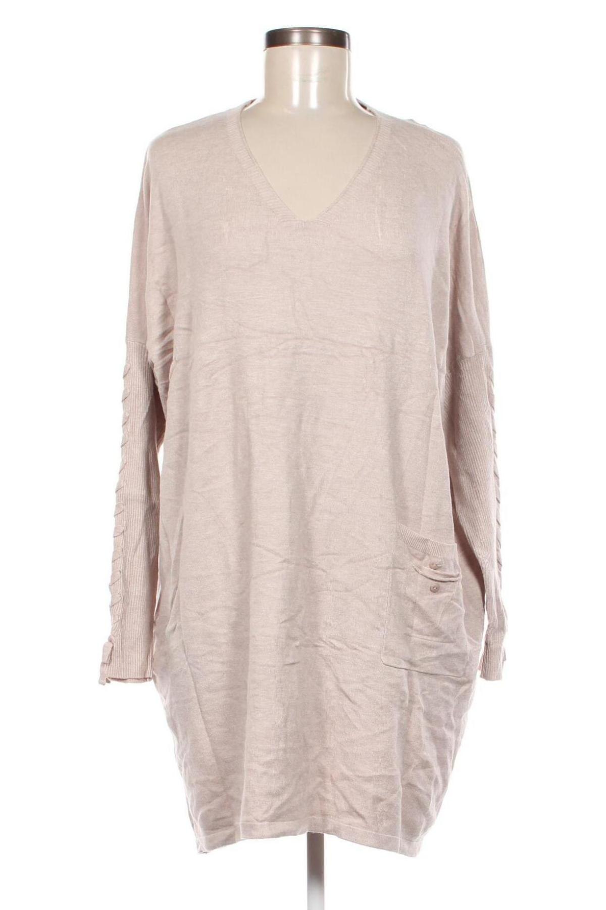 Damenpullover, Größe 3XL, Farbe Beige, Preis 11,49 €