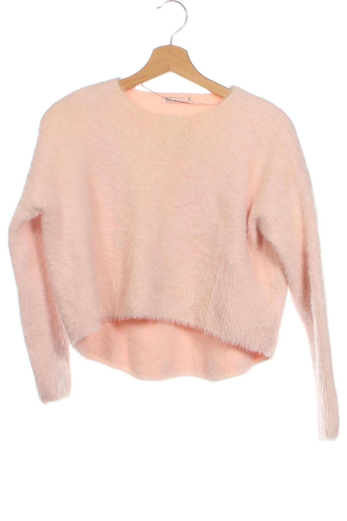 Damski sweter Bershka, Rozmiar XS, Kolor Różowy, Cena 124,48 zł