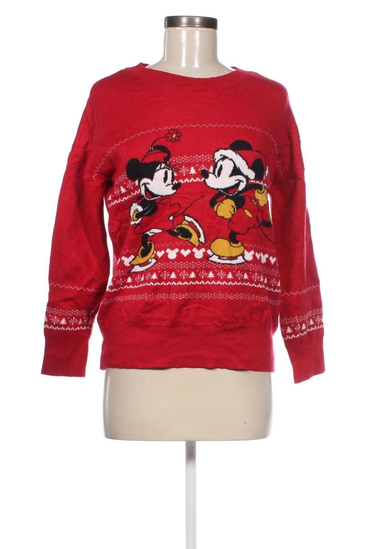 Damenpullover Disney, Größe XS, Farbe Rot, Preis € 8,99