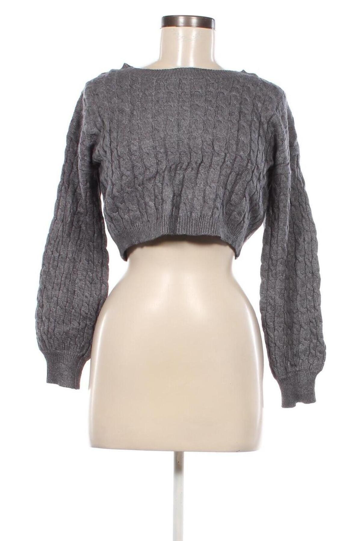 Damenpullover Fashion nova, Größe L, Farbe Grau, Preis € 12,49