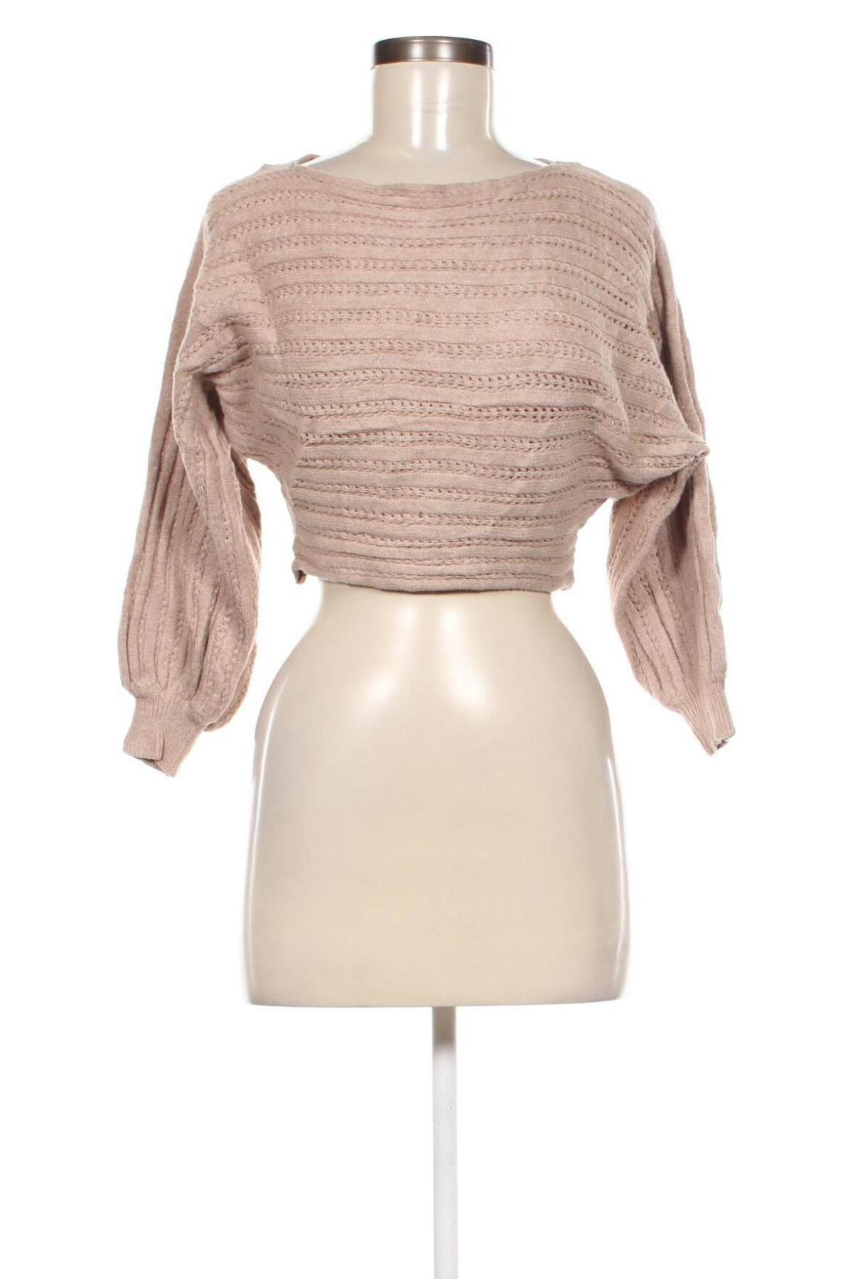 Damenpullover Fashion nova, Größe S, Farbe Beige, Preis 9,49 €