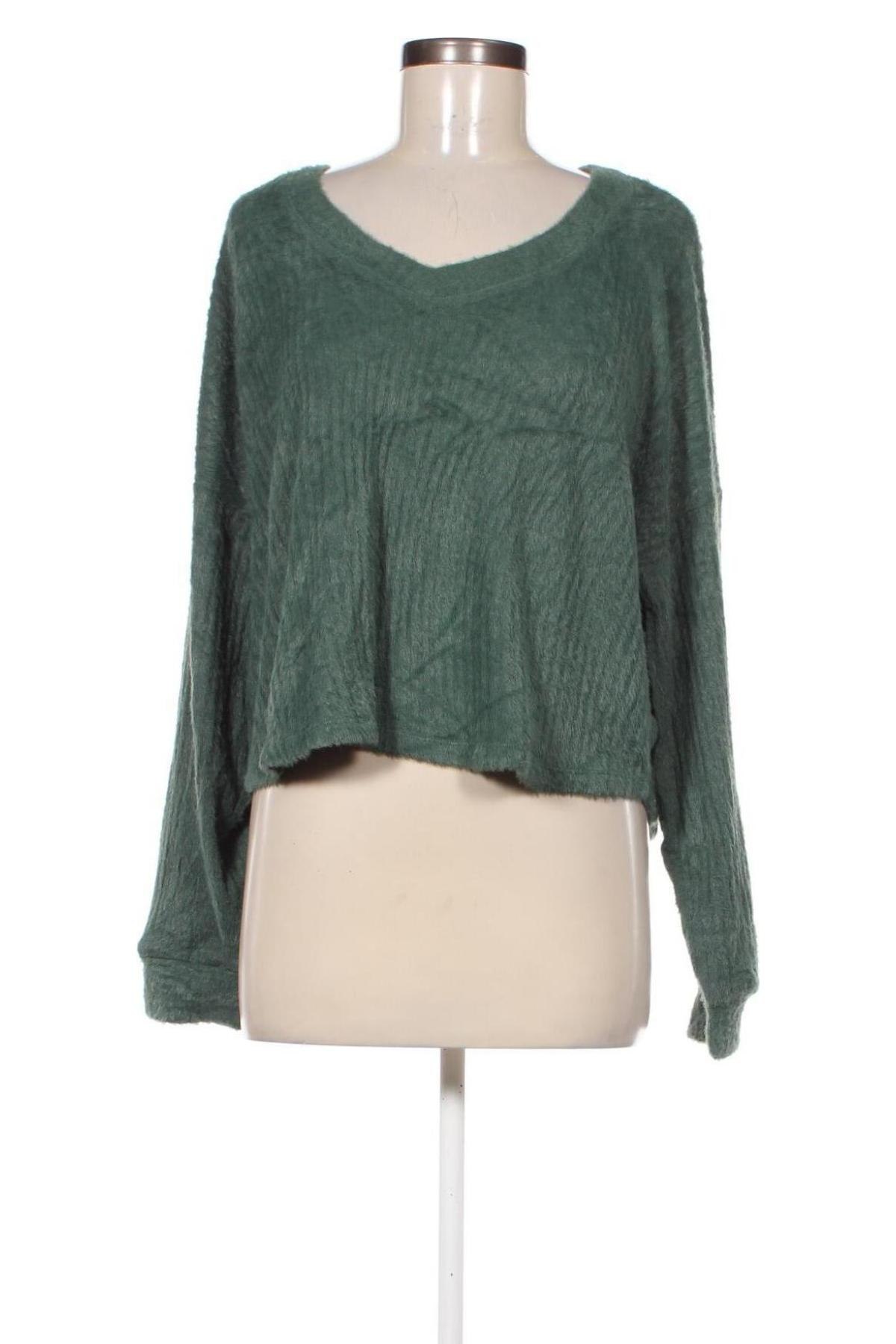 Pulover de femei Hollister, Mărime L, Culoare Verde, Preț 55,99 Lei