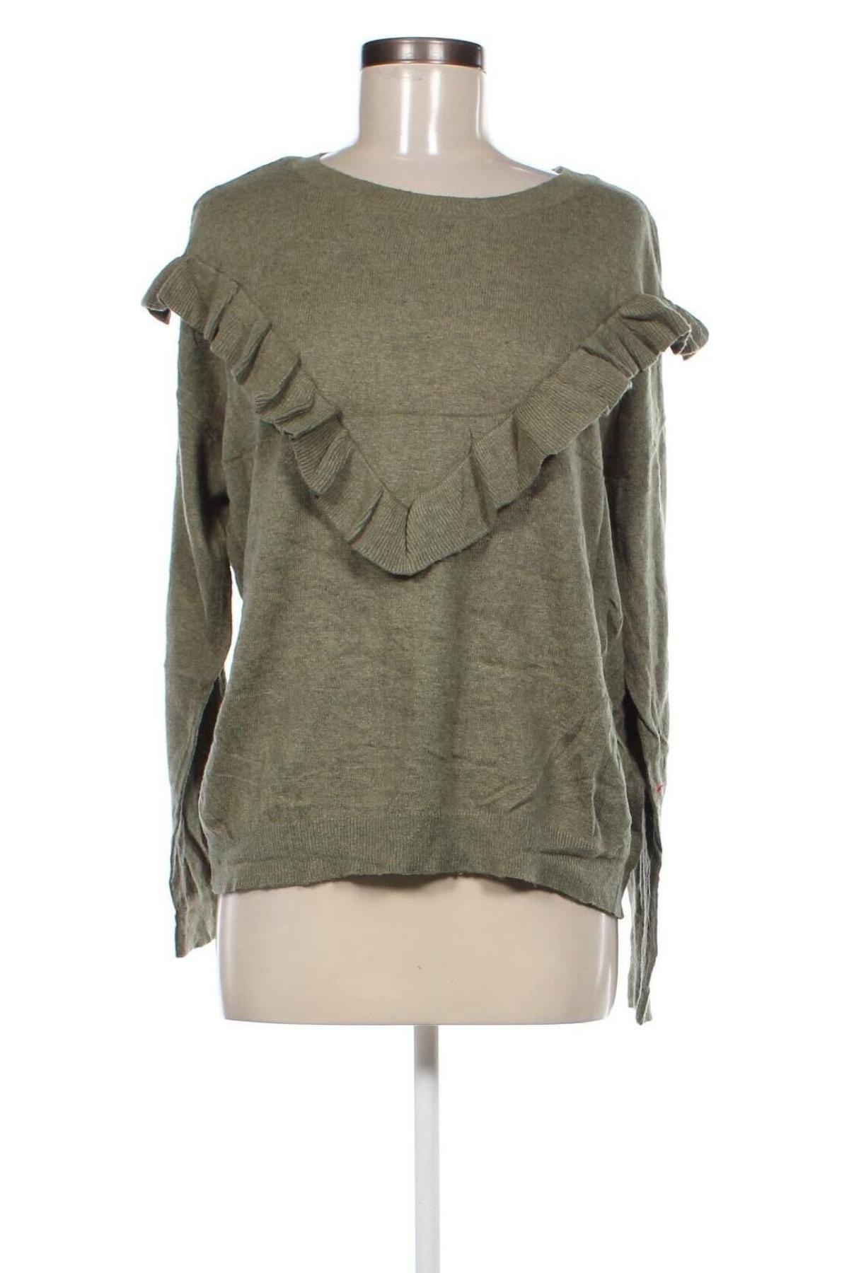 Damenpullover Pieces, Größe M, Farbe Grün, Preis 18,99 €