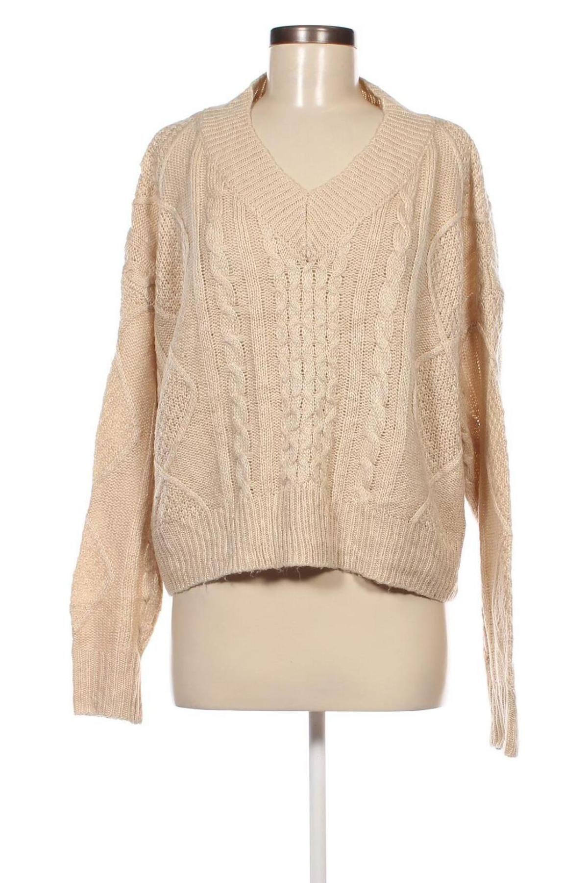 Damenpullover SHEIN, Größe L, Farbe Beige, Preis 11,99 €