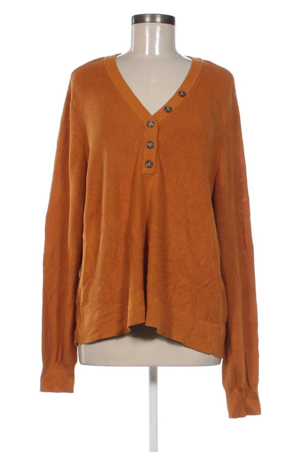 Damenpullover St John's Bay, Größe XXL, Farbe Orange, Preis 11,49 €