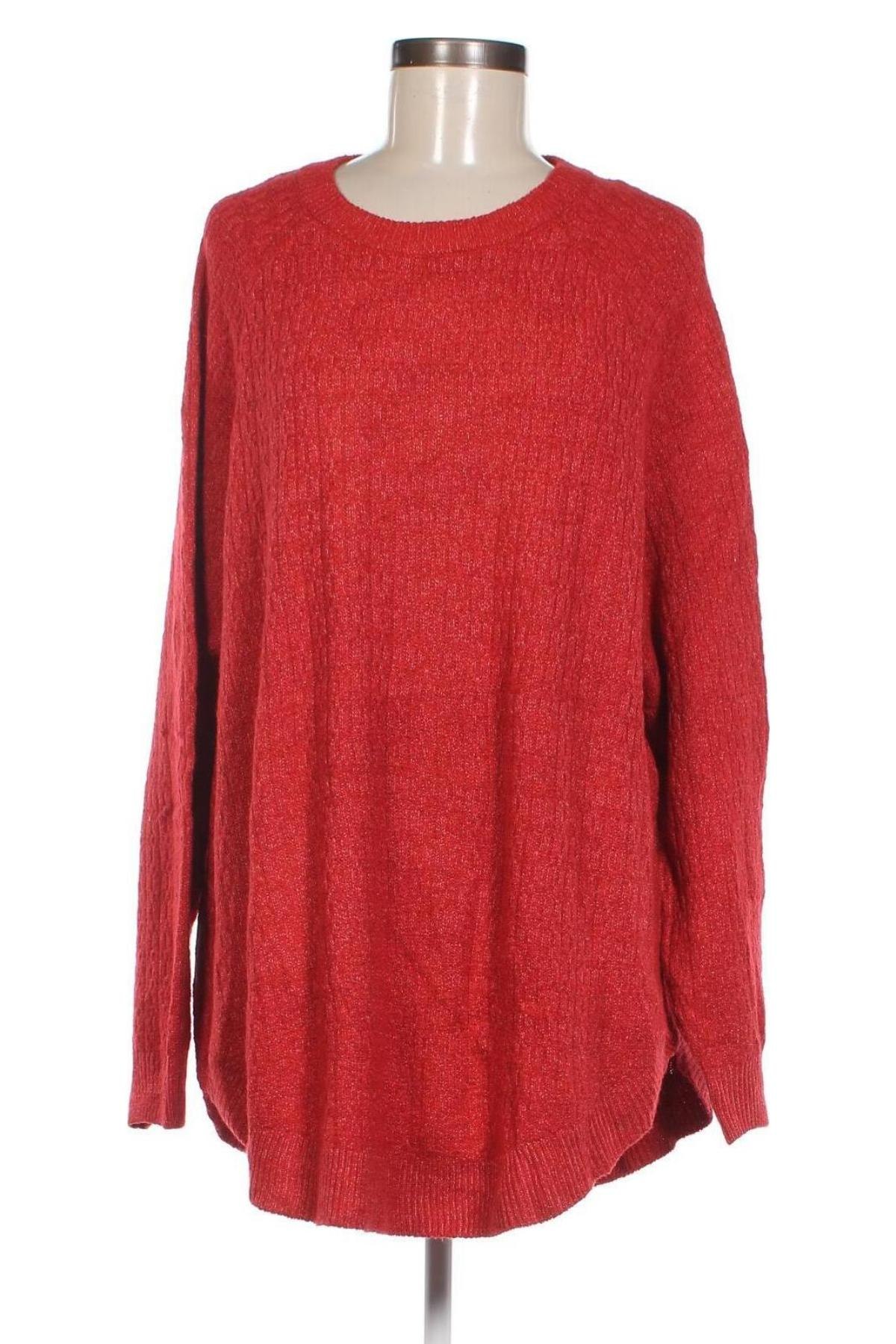 Damski sweter St John's Bay, Rozmiar XXL, Kolor Czerwony, Cena 48,99 zł