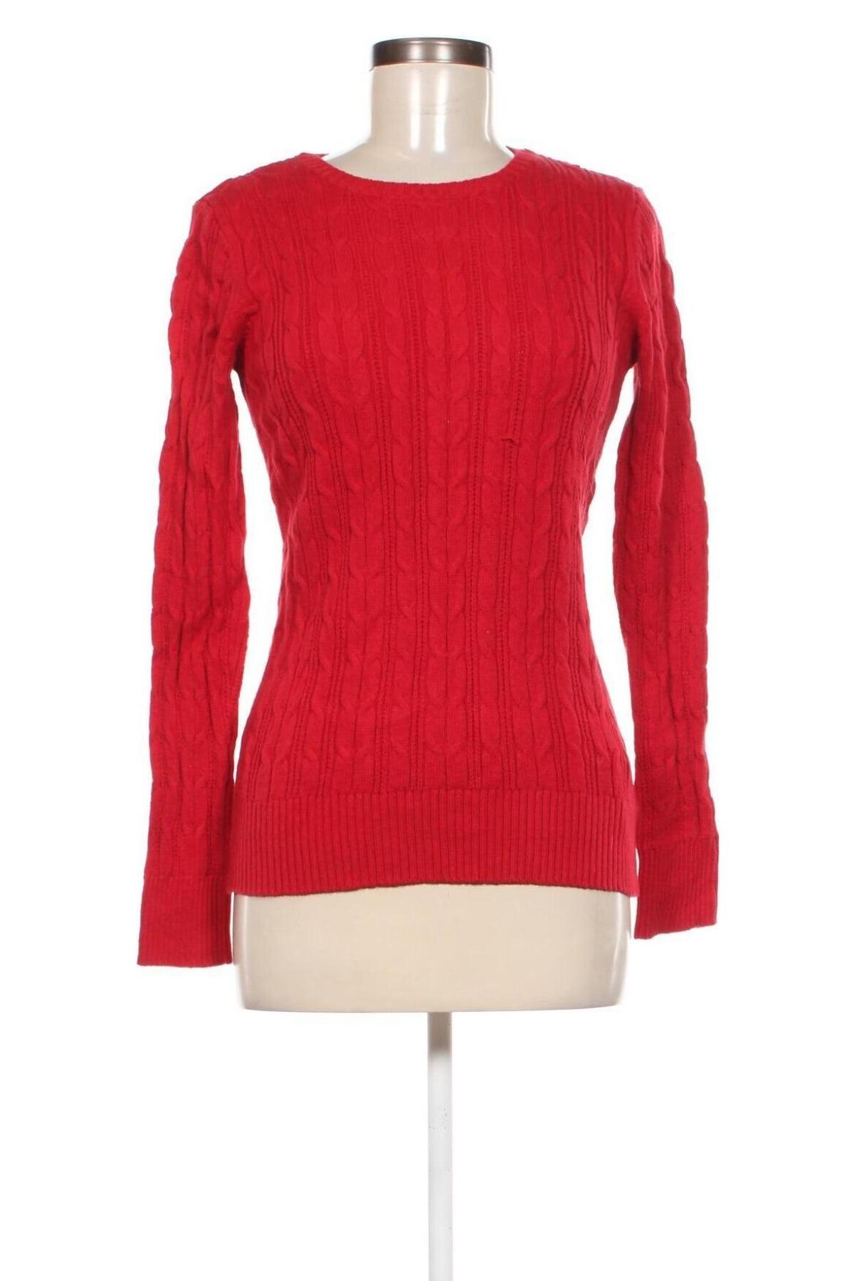 Damski sweter St John's Bay, Rozmiar S, Kolor Czerwony, Cena 92,99 zł