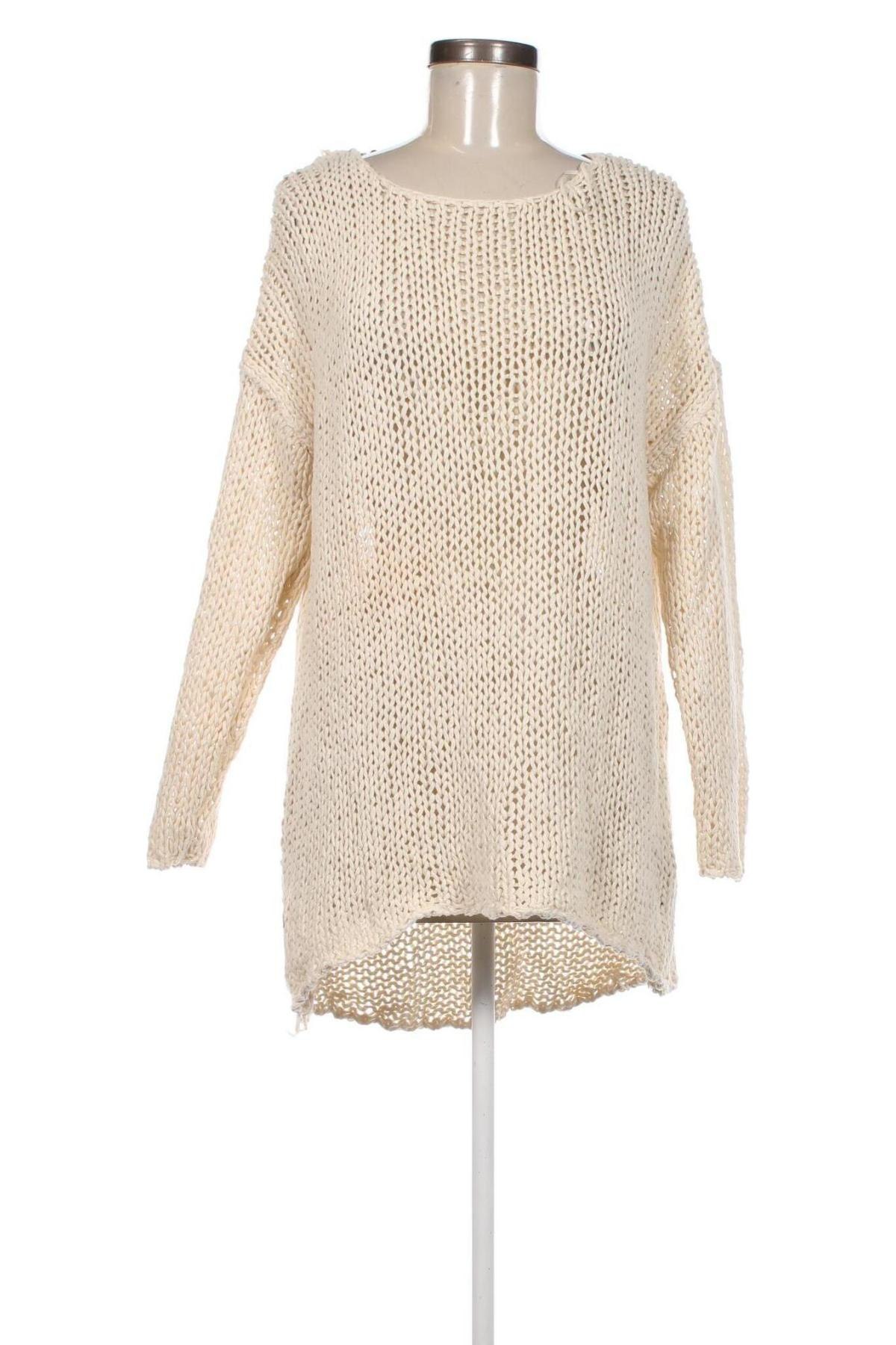 Női pulóver Zara Knitwear, Méret L, Szín Bézs, Ár 3 499 Ft