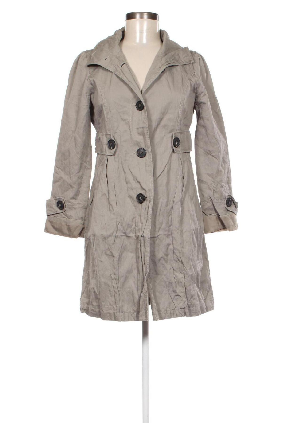 Damen Trenchcoat Mark Adam, Größe S, Farbe Grau, Preis 19,49 €