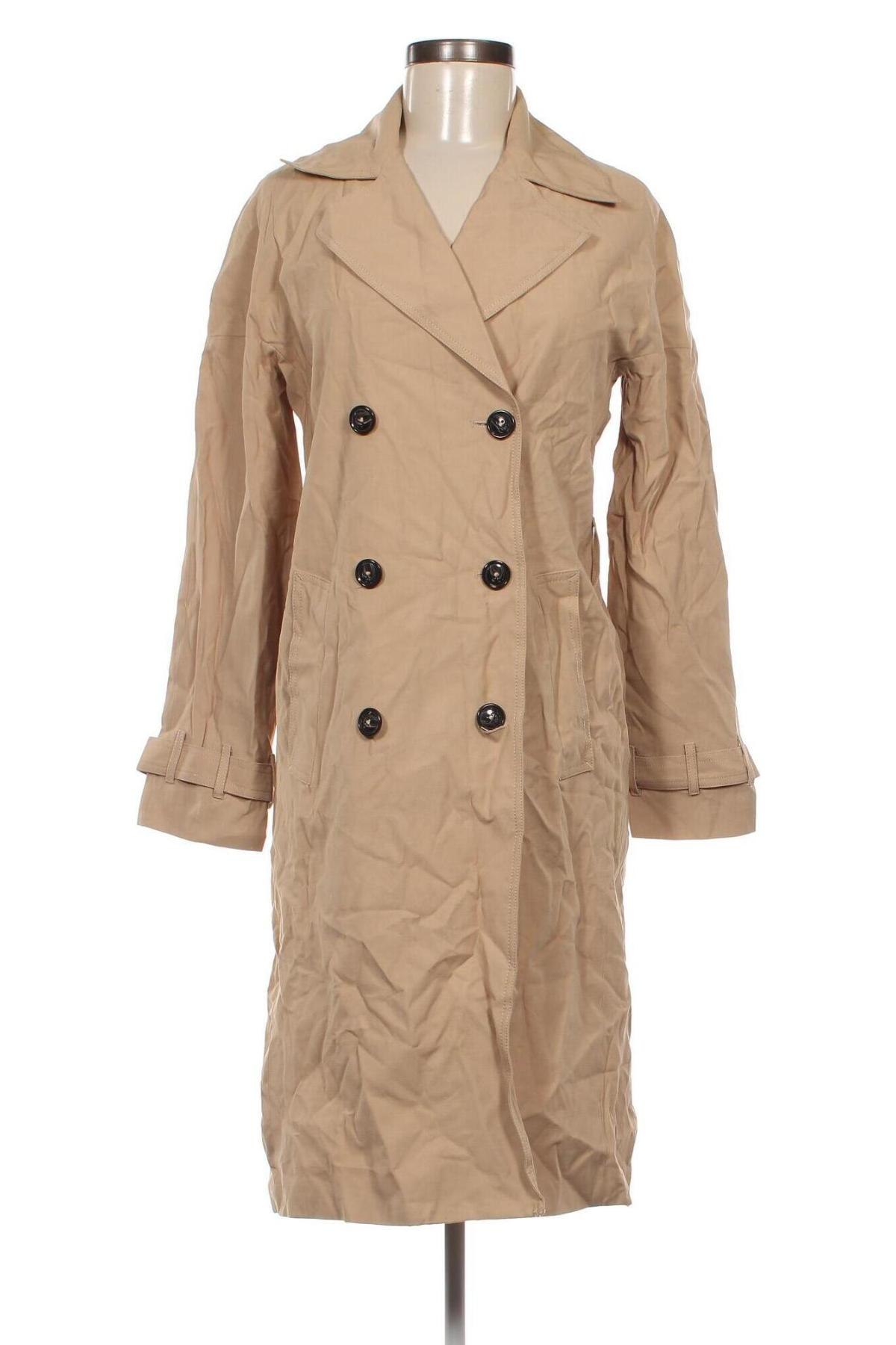 Trench de femei ONLY, Mărime XS, Culoare Bej, Preț 79,99 Lei