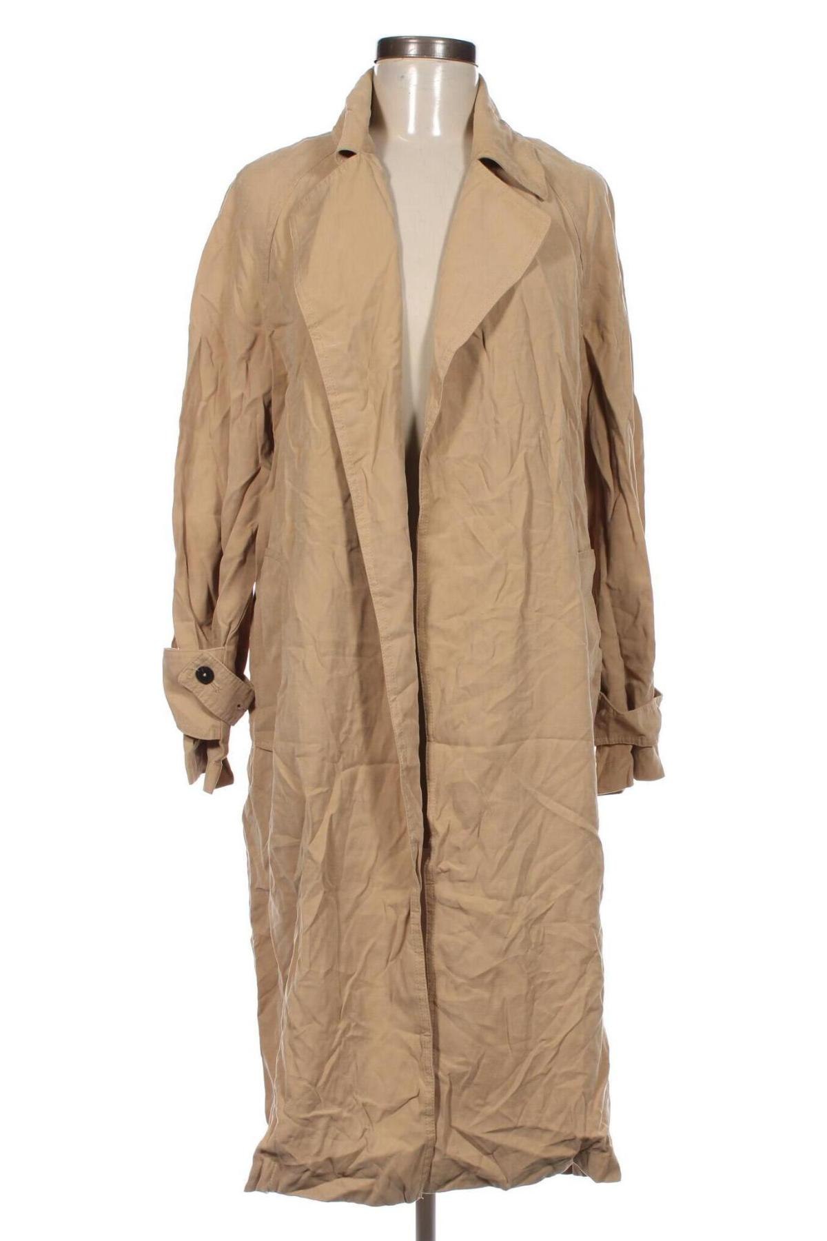 Damen Trenchcoat Zara, Größe M, Farbe Beige, Preis 18,99 €