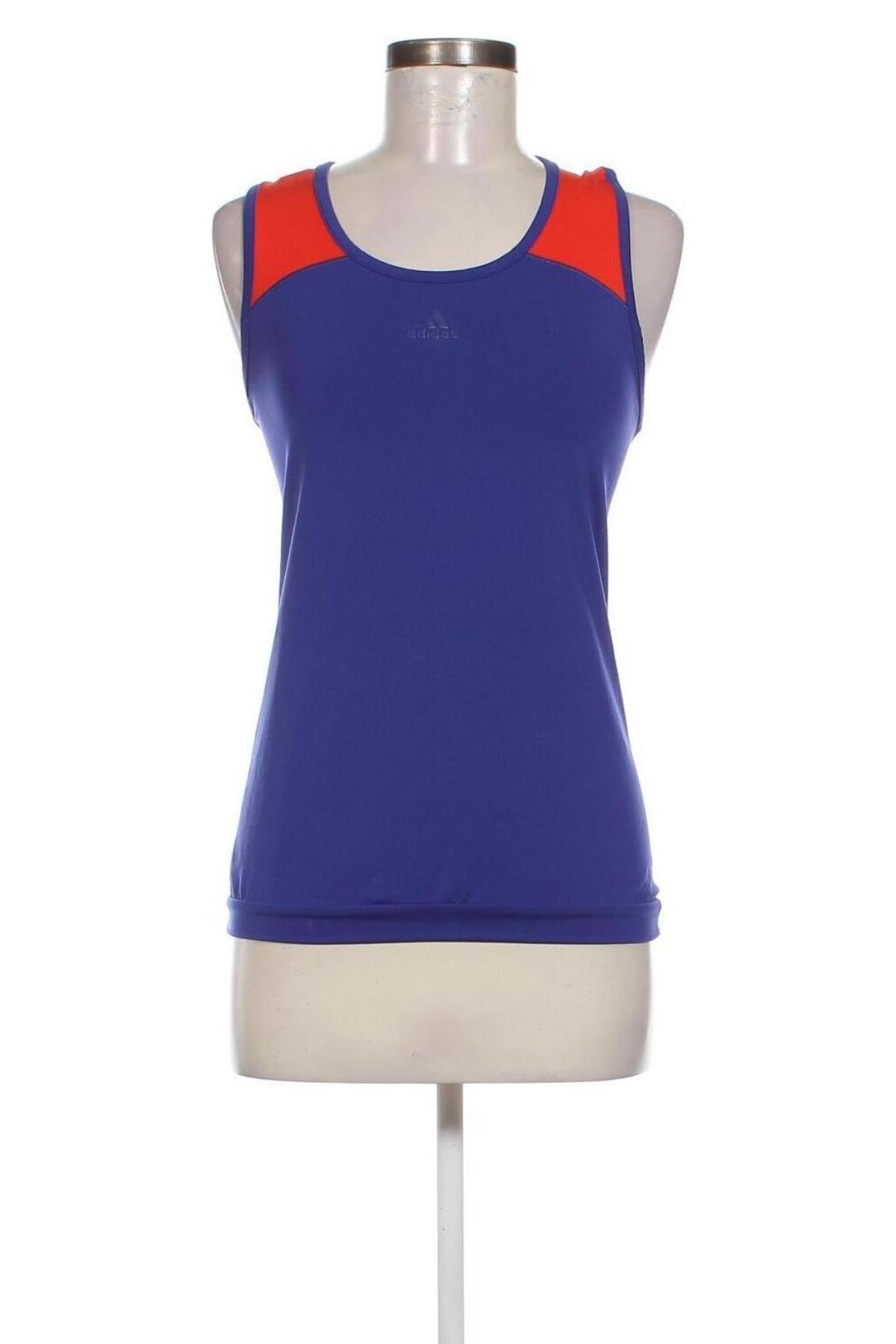 Damen Sporttop Adidas, Größe L, Farbe Blau, Preis € 10,99