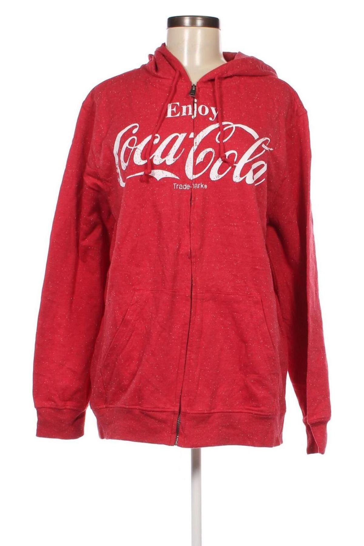 Dámska mikina  Coca Cola, Veľkosť XXL, Farba Červená, Cena  11,95 €