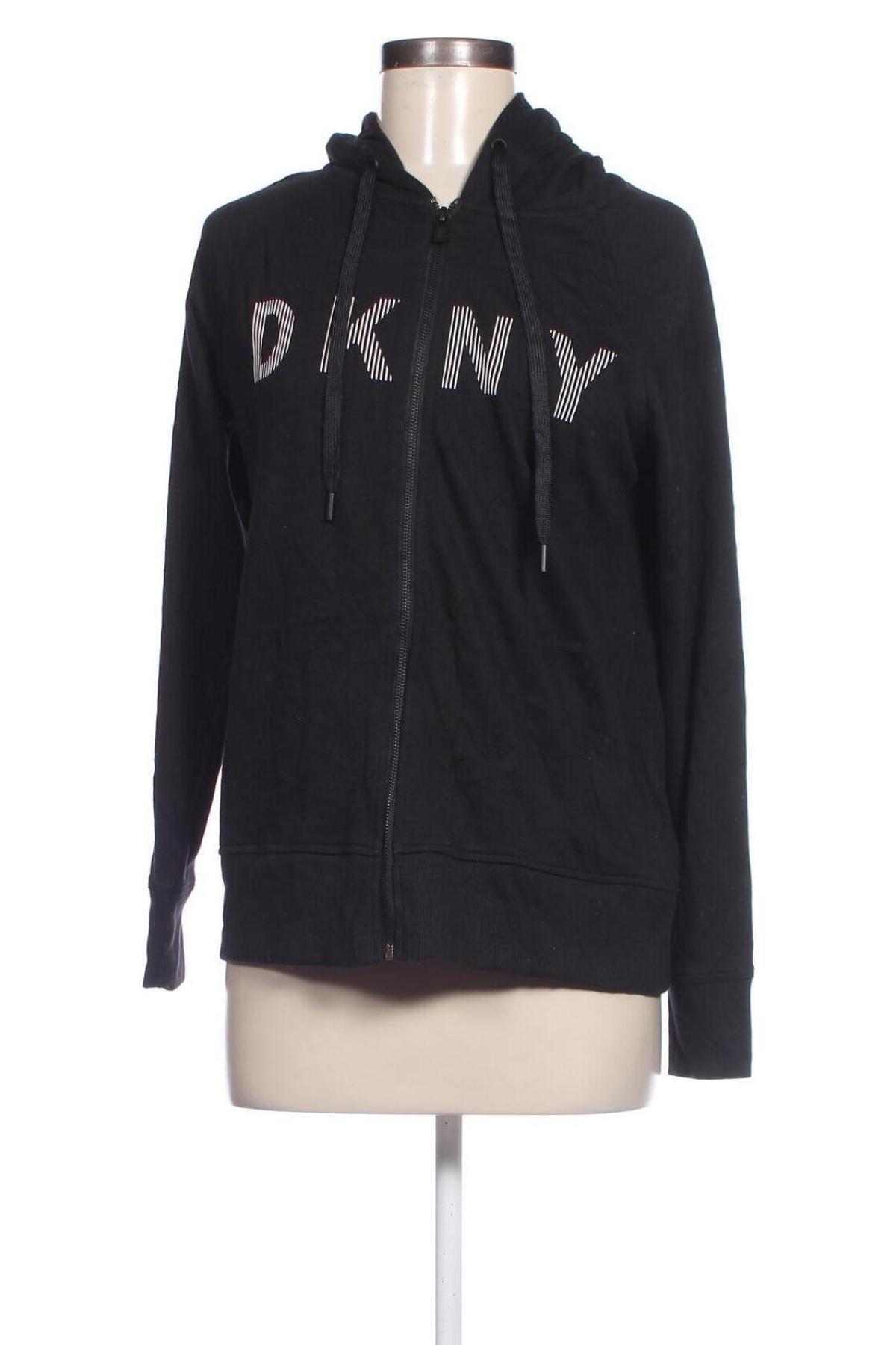 Дамски суичър DKNY, Размер S, Цвят Черен, Цена 58,49 лв.