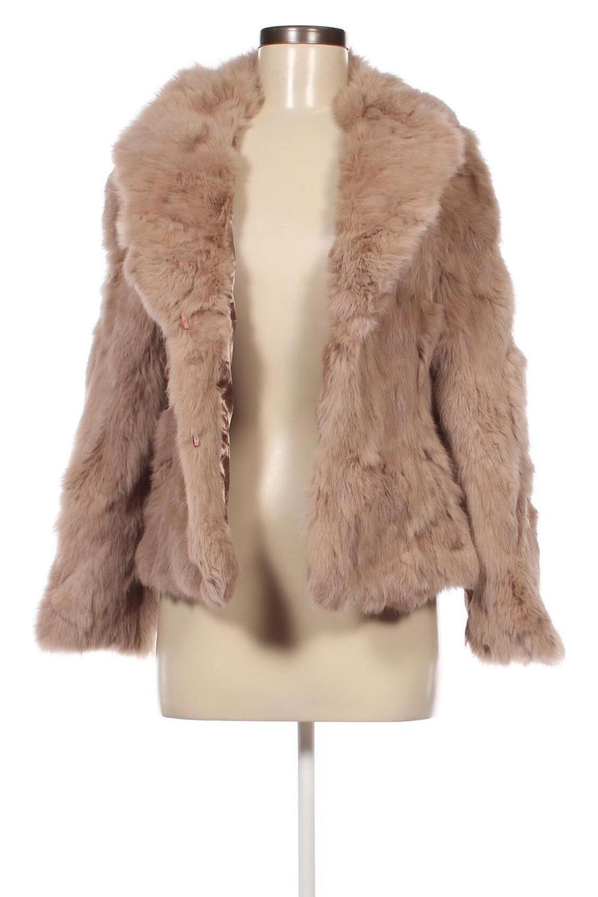 Damen Ledermantel, Größe M, Farbe Beige, Preis € 75,49