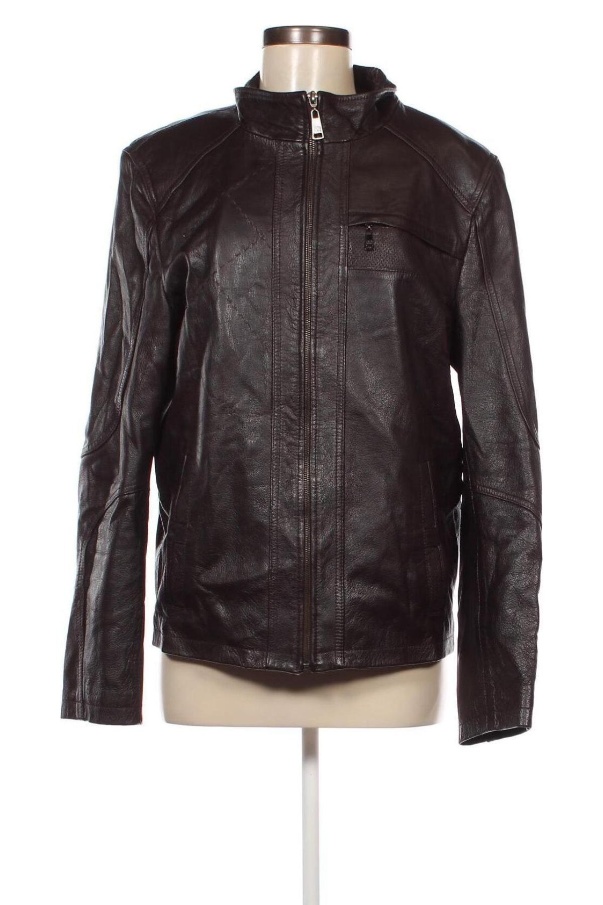 Damen Lederjacke, Größe M, Farbe Braun, Preis € 27,49