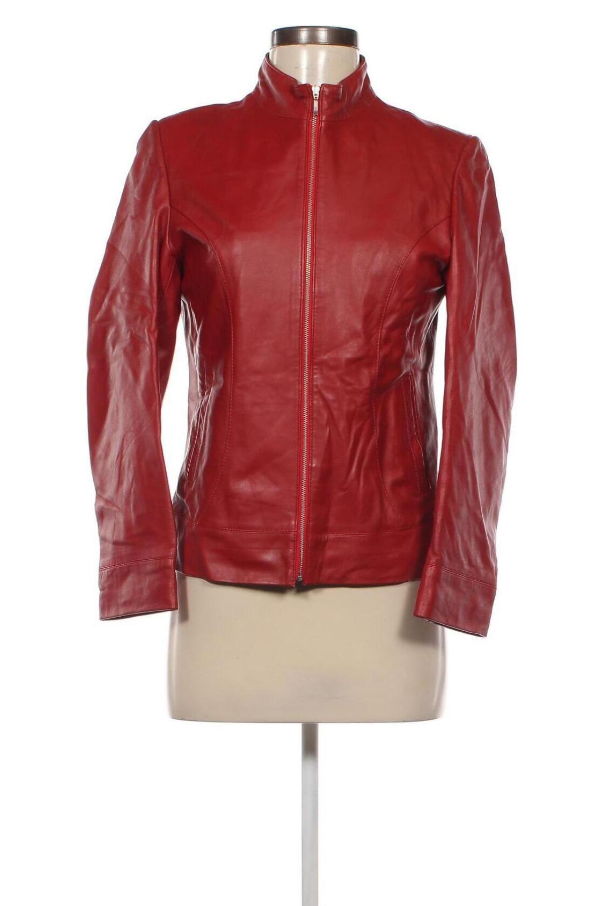 Damen Lederjacke, Größe L, Farbe Rot, Preis € 34,49