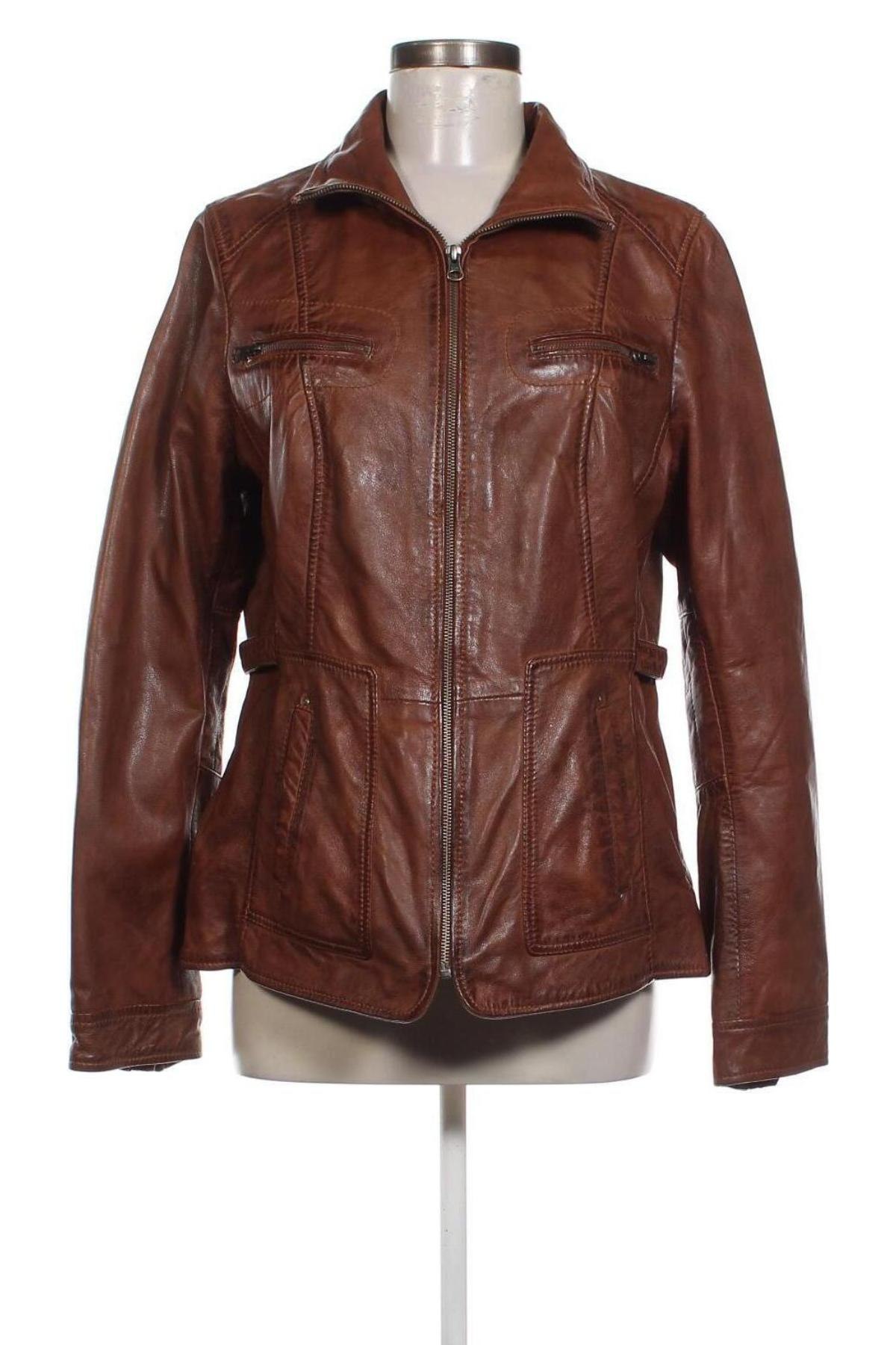 Damen Lederjacke, Größe XL, Farbe Braun, Preis € 54,01