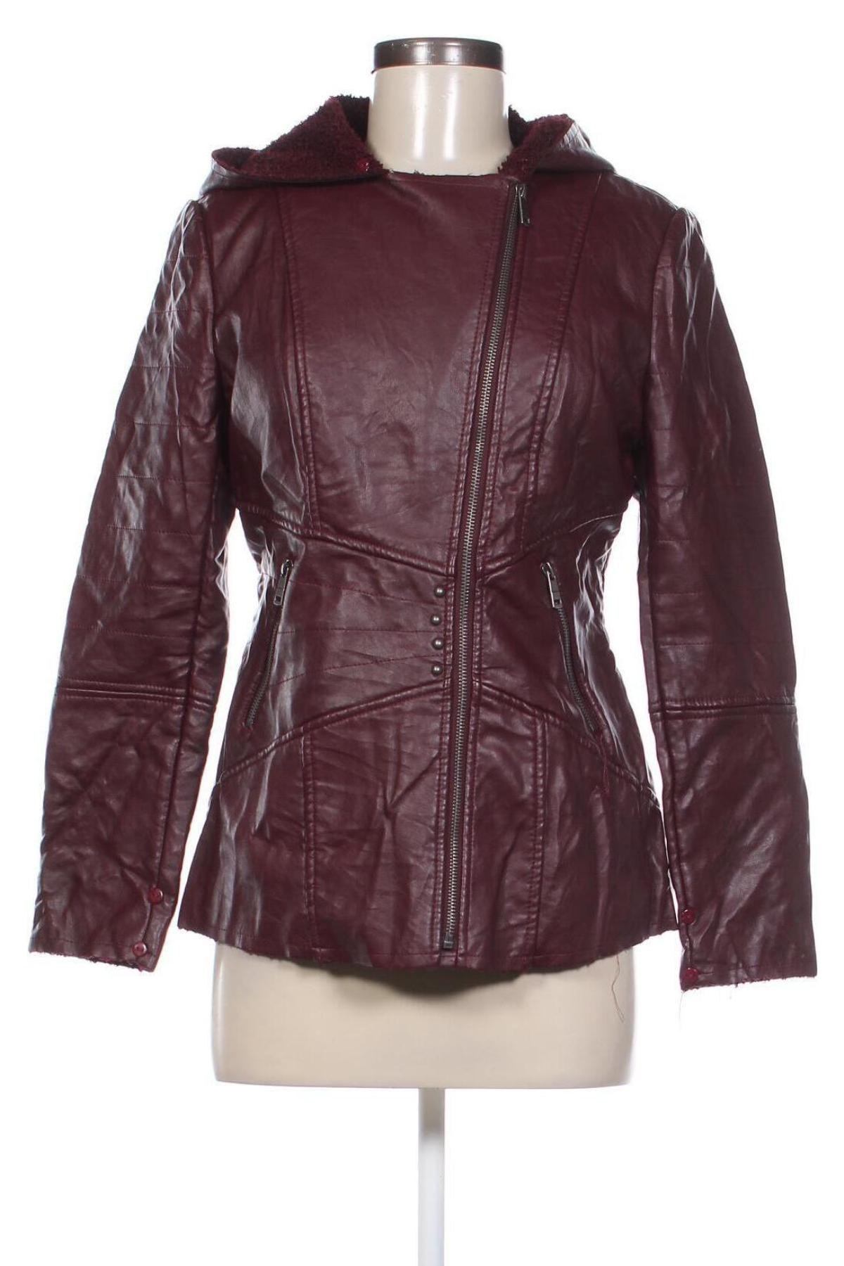 Damen Lederjacke, Größe S, Farbe Rot, Preis € 40,99