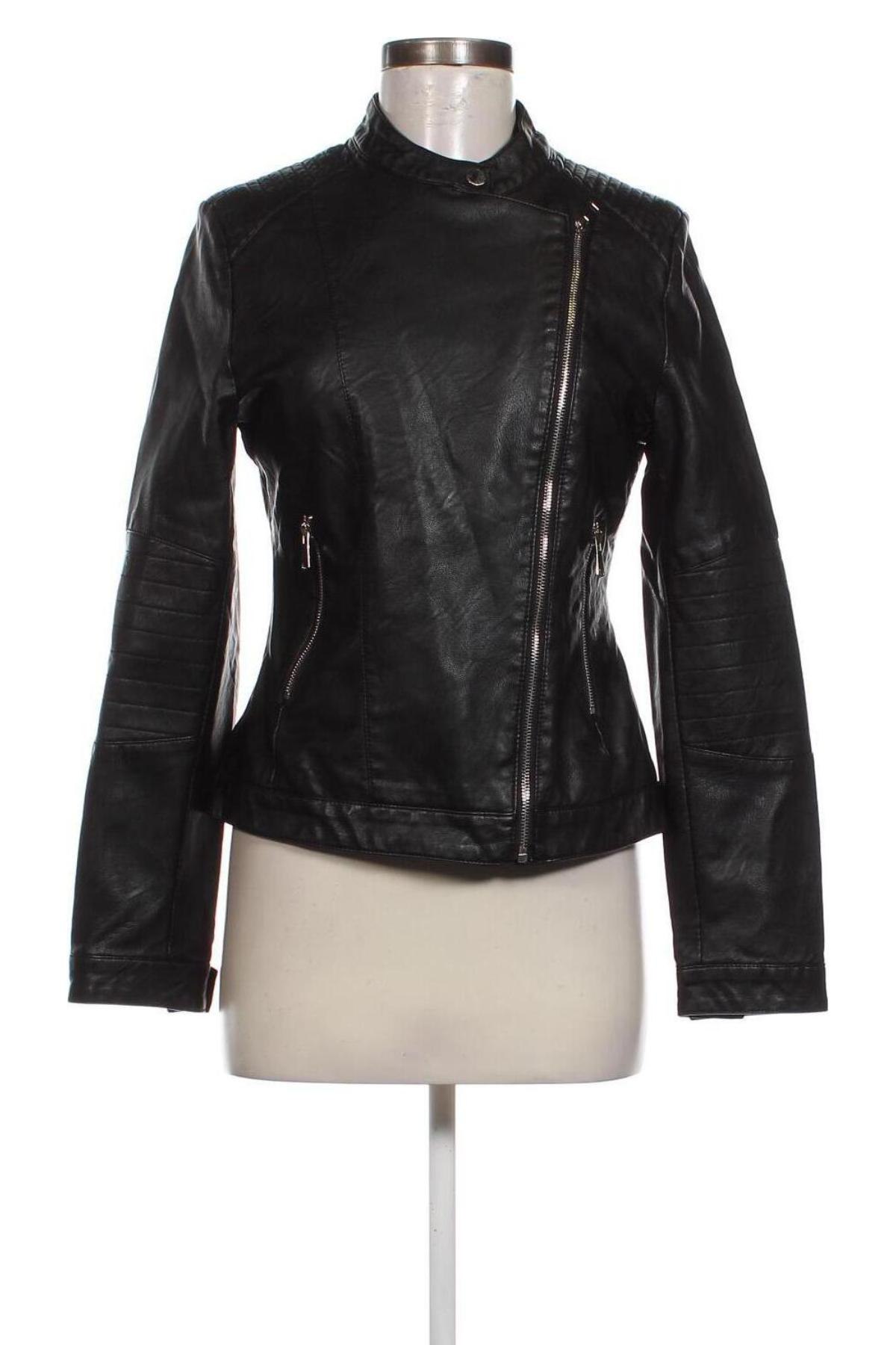 Damen Lederjacke, Größe M, Farbe Schwarz, Preis € 29,68