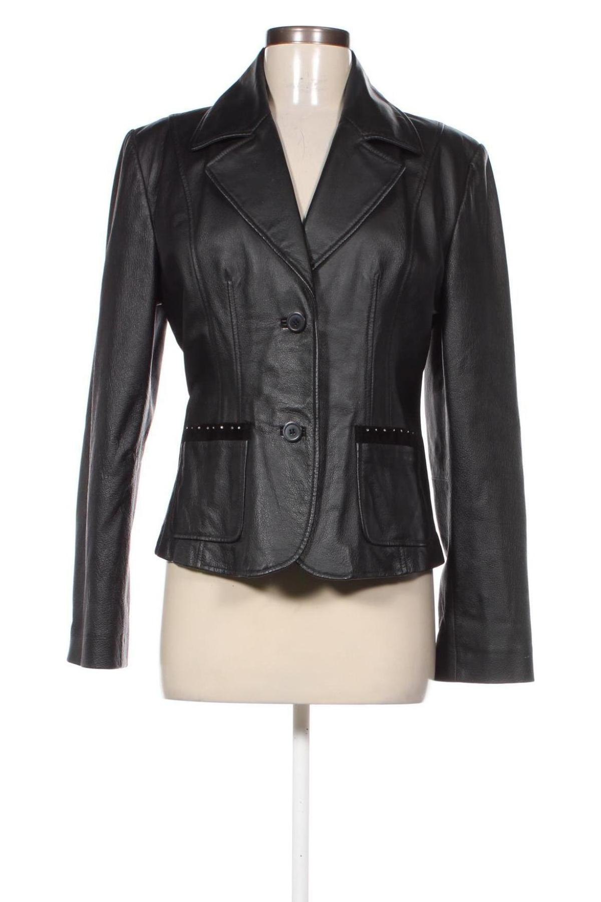 Damen Lederjacke, Größe M, Farbe Schwarz, Preis 49,62 €