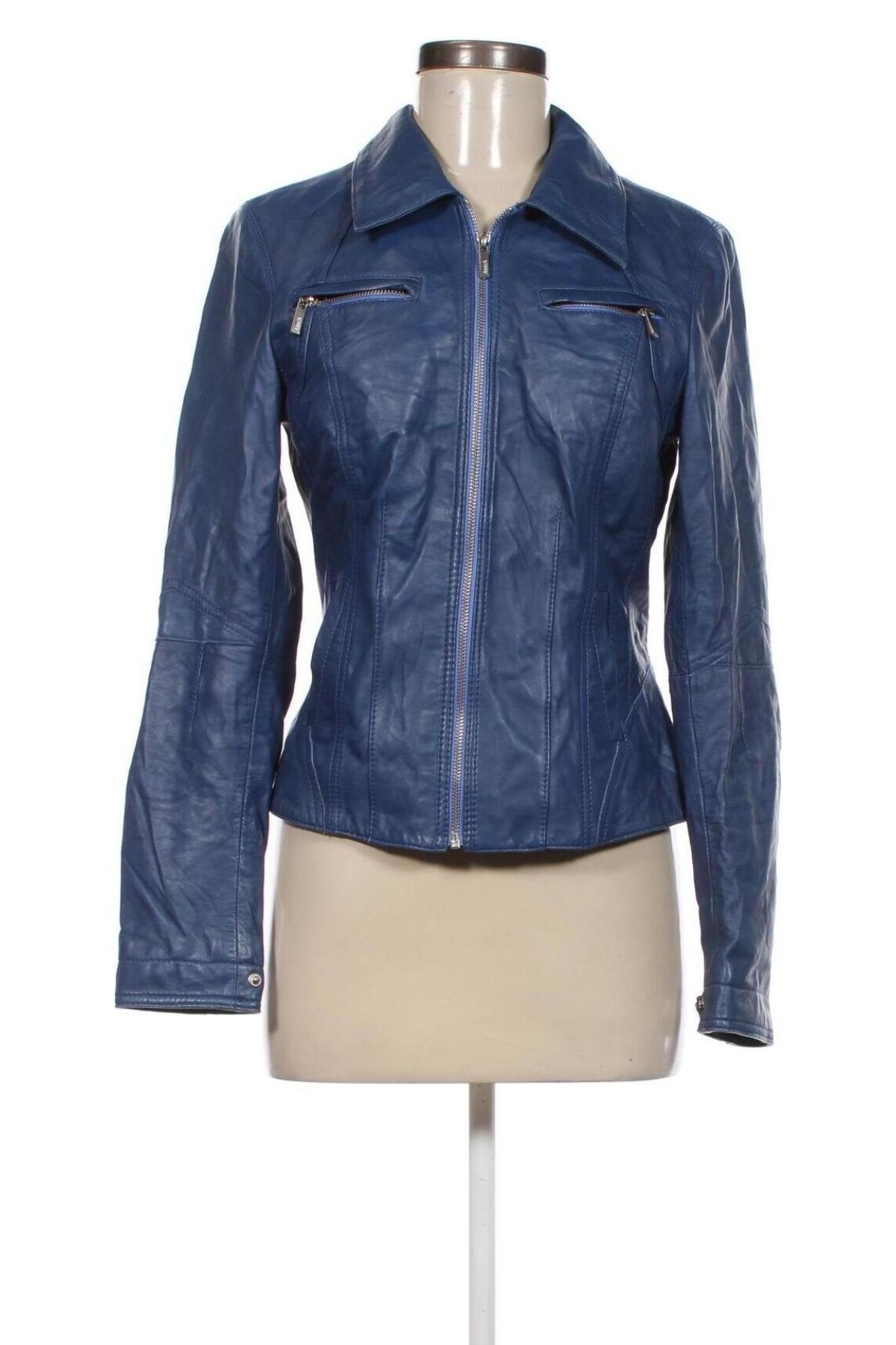 Damen Lederjacke Arma, Größe M, Farbe Blau, Preis € 150,99