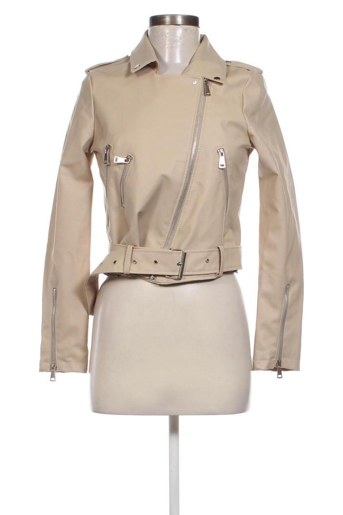 Damen Lederjacke BIANCO LUCCI, Größe S, Farbe Beige, Preis € 21,49