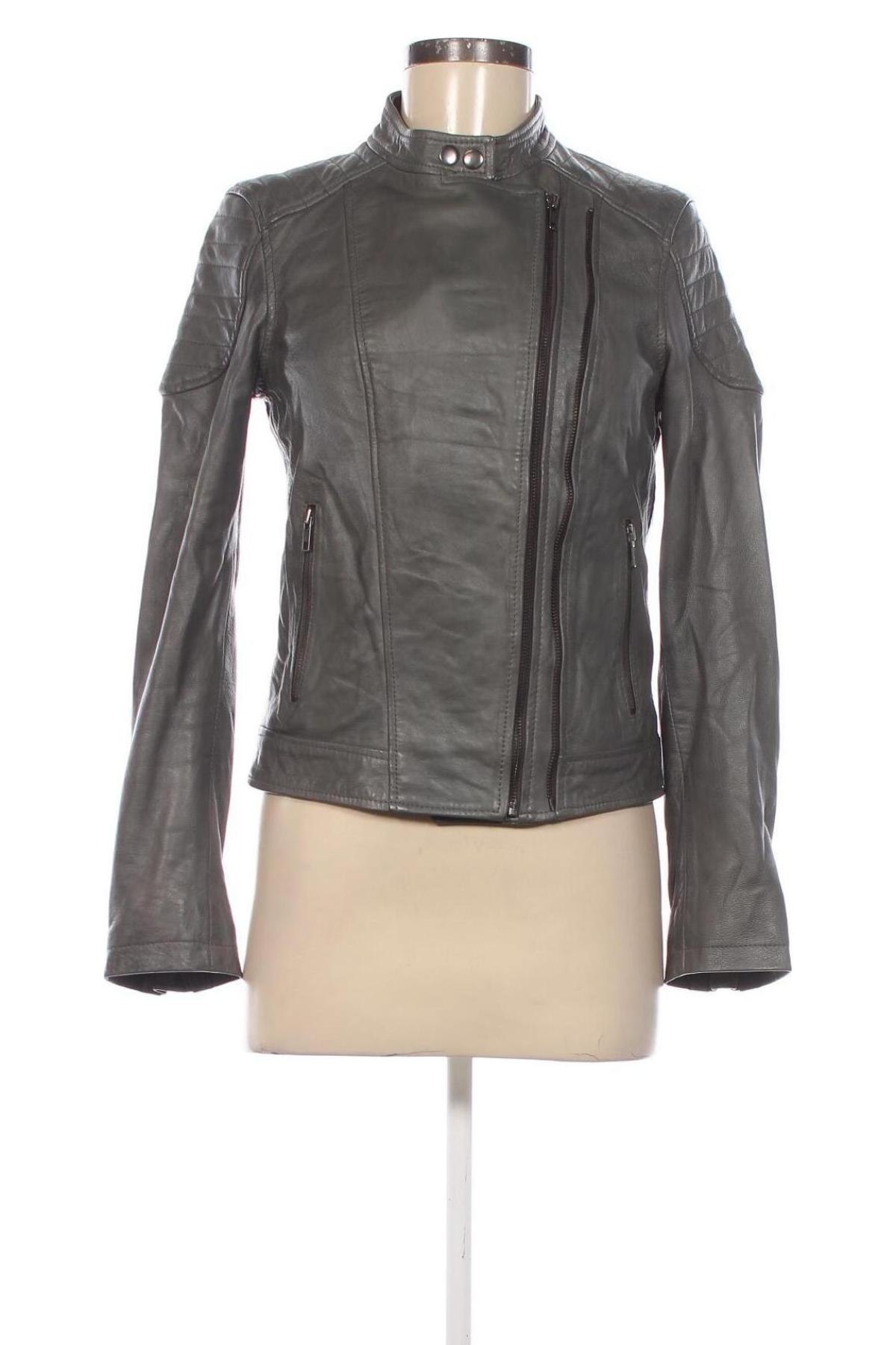 Damen Lederjacke Barneys Originals, Größe M, Farbe Grau, Preis 69,99 €