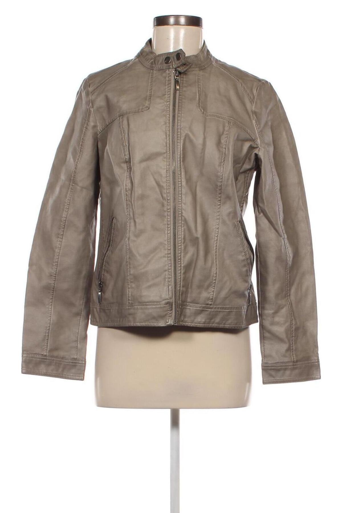 Damen Lederjacke Charles Vogele, Größe M, Farbe Beige, Preis € 16,99