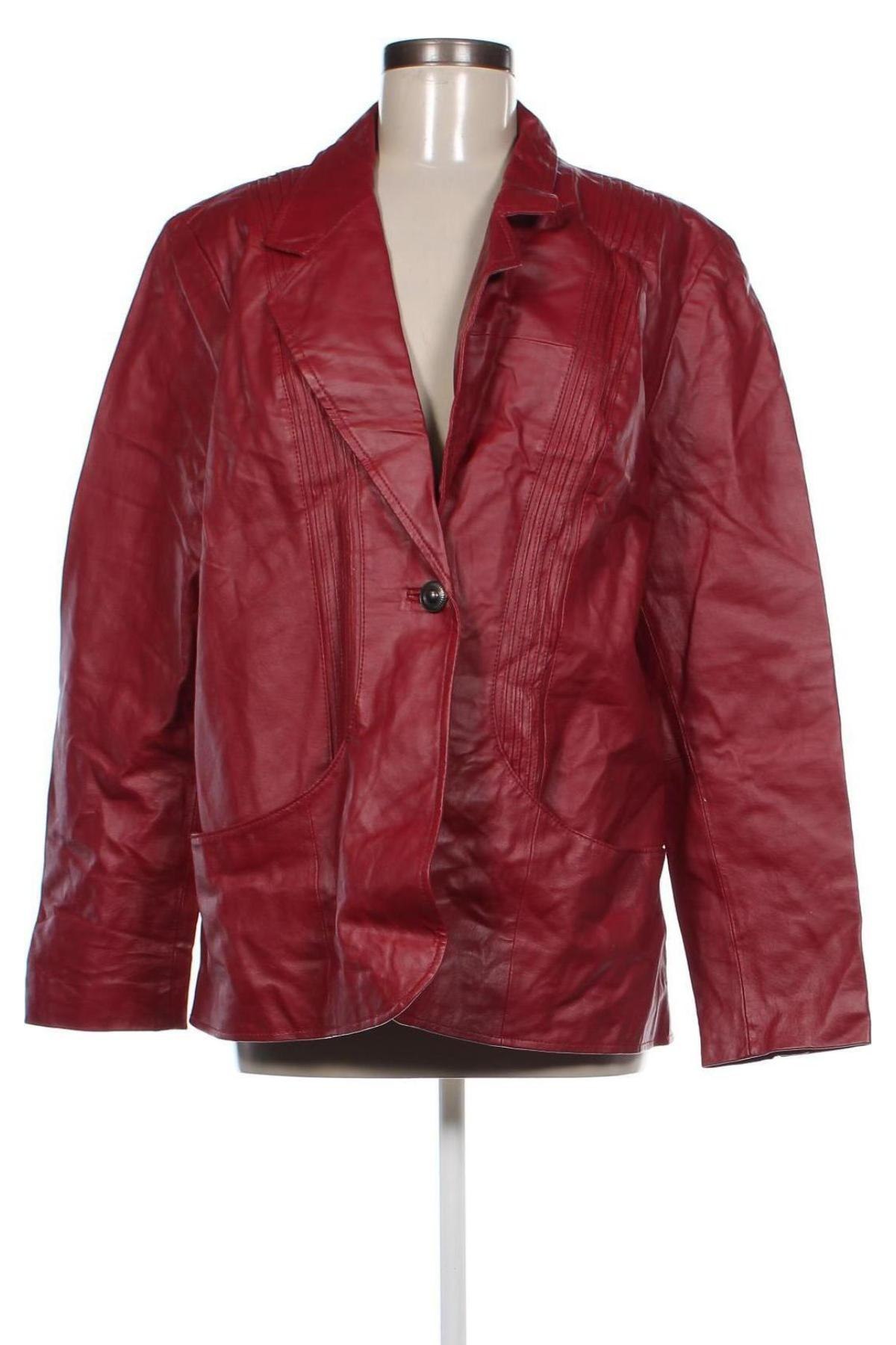 Damen Lederjacke D&Co, Größe XL, Farbe Rot, Preis 44,49 €