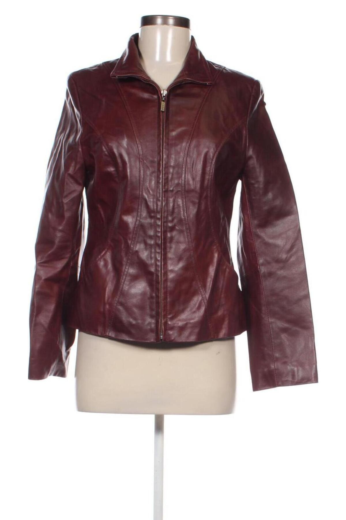 Damen Lederjacke Izod, Größe S, Farbe Rot, Preis 68,49 €