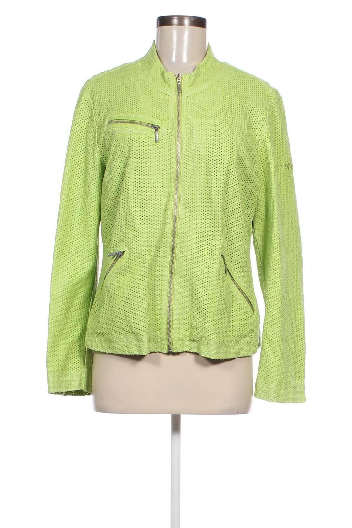 Damen Lederjacke Laura Kent, Größe L, Farbe Grün, Preis € 21,49