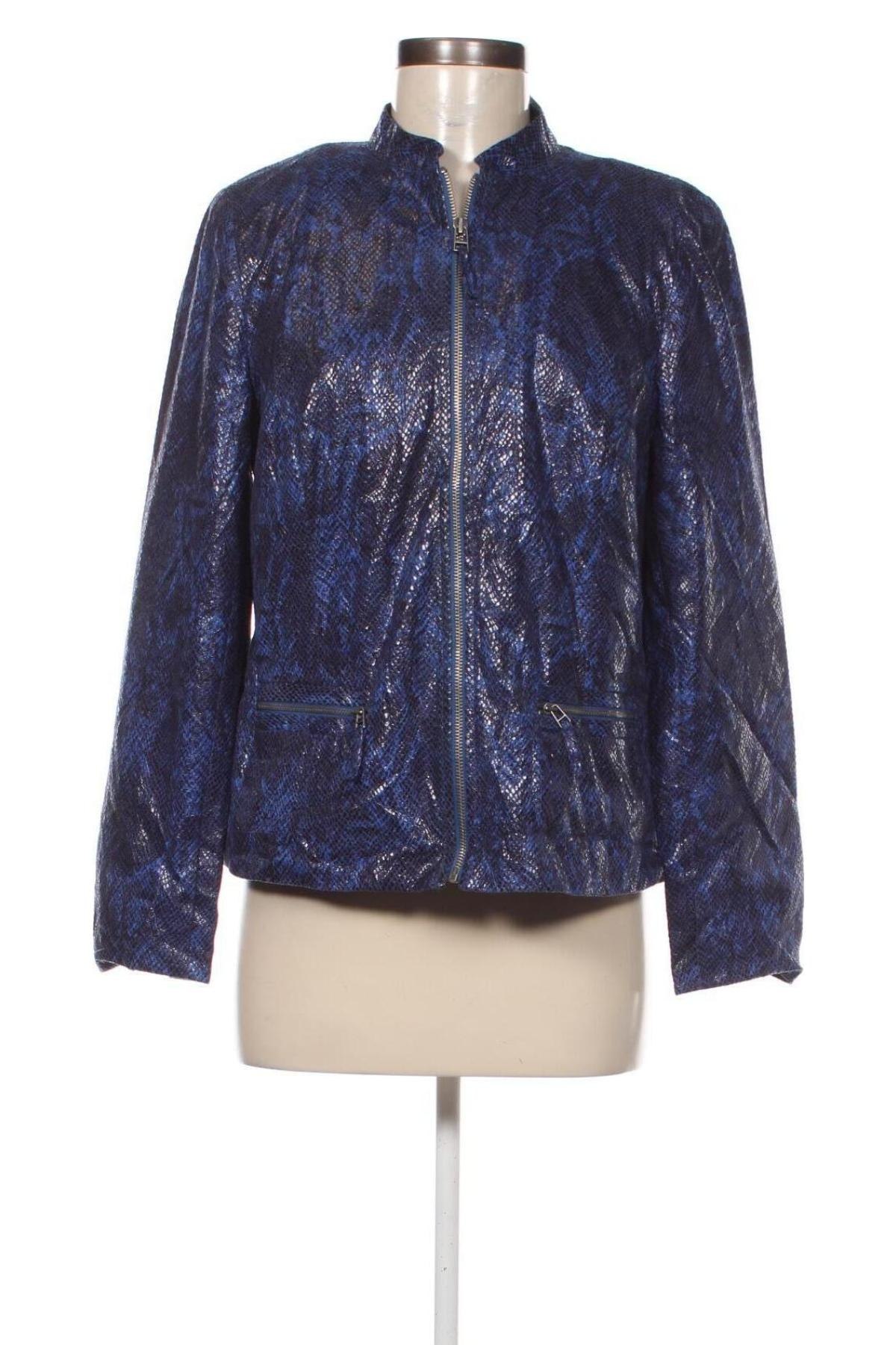 Damen Lederjacke M Collection, Größe M, Farbe Blau, Preis 40,99 €