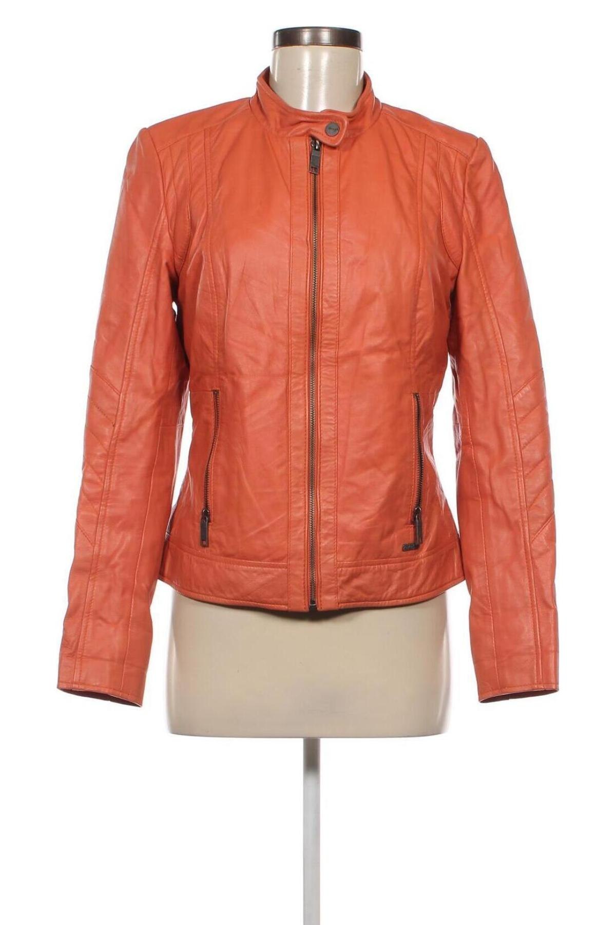 Damen Lederjacke Maze, Größe M, Farbe Orange, Preis 69,99 €