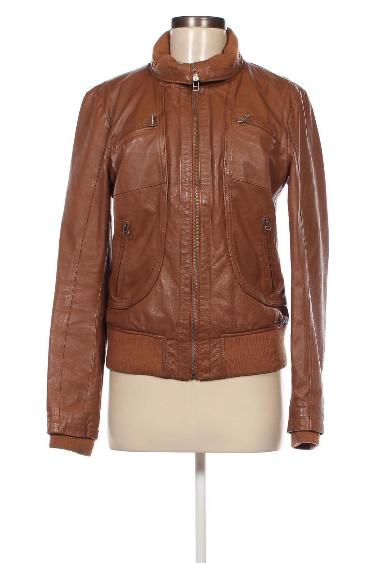 Damen Lederjacke ONLY, Größe L, Farbe Braun, Preis 31,49 €