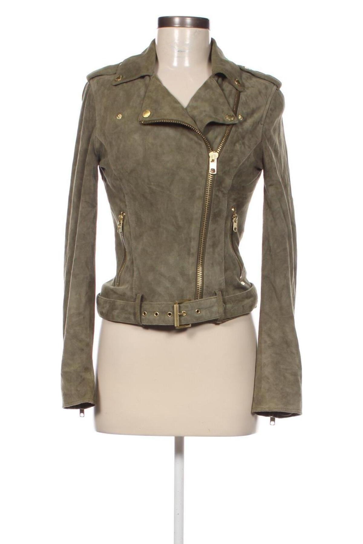 Damen Lederjacke Tigha, Größe S, Farbe Grün, Preis € 138,99