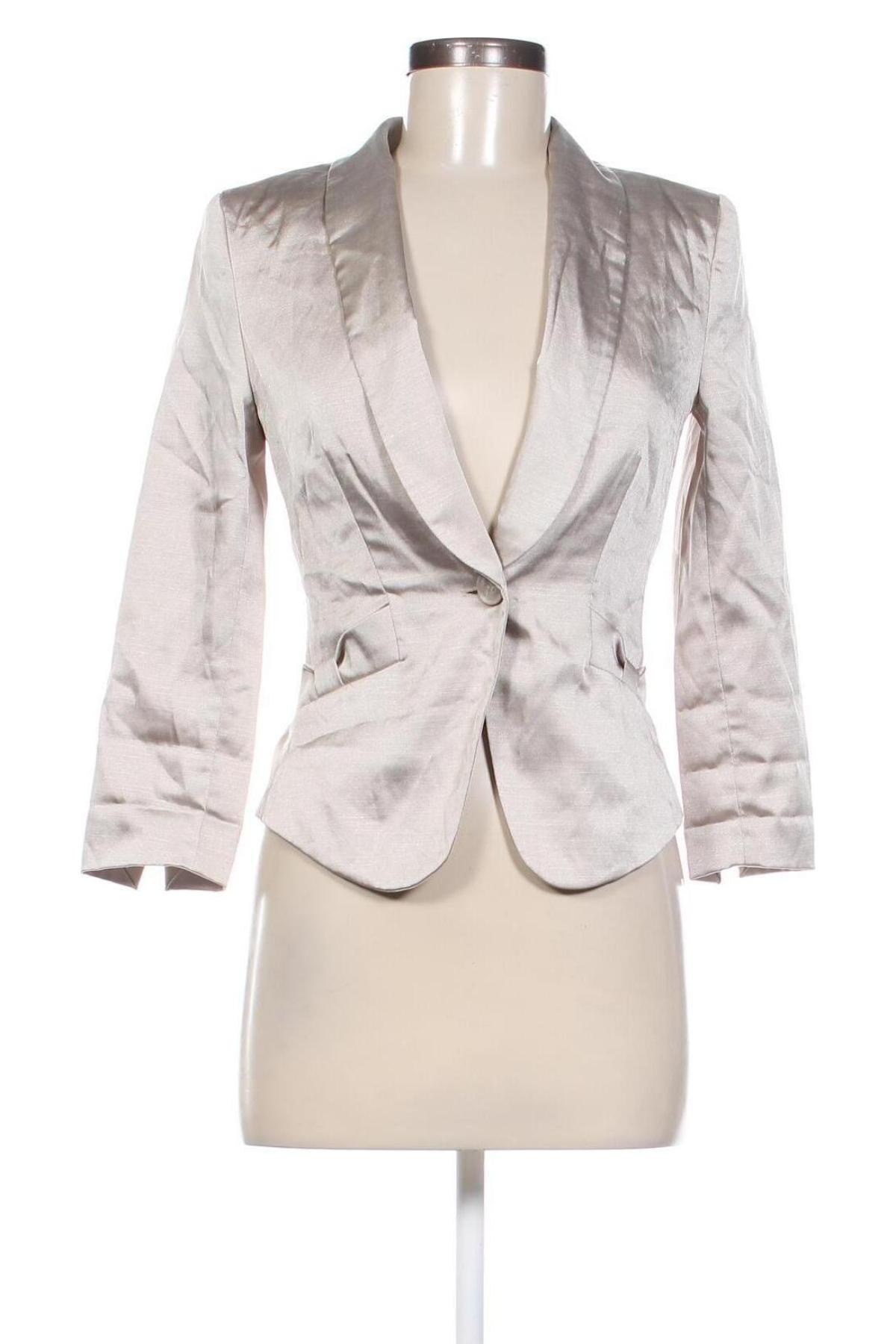 Damen Blazer H&M, Größe XS, Farbe Beige, Preis 13,99 €