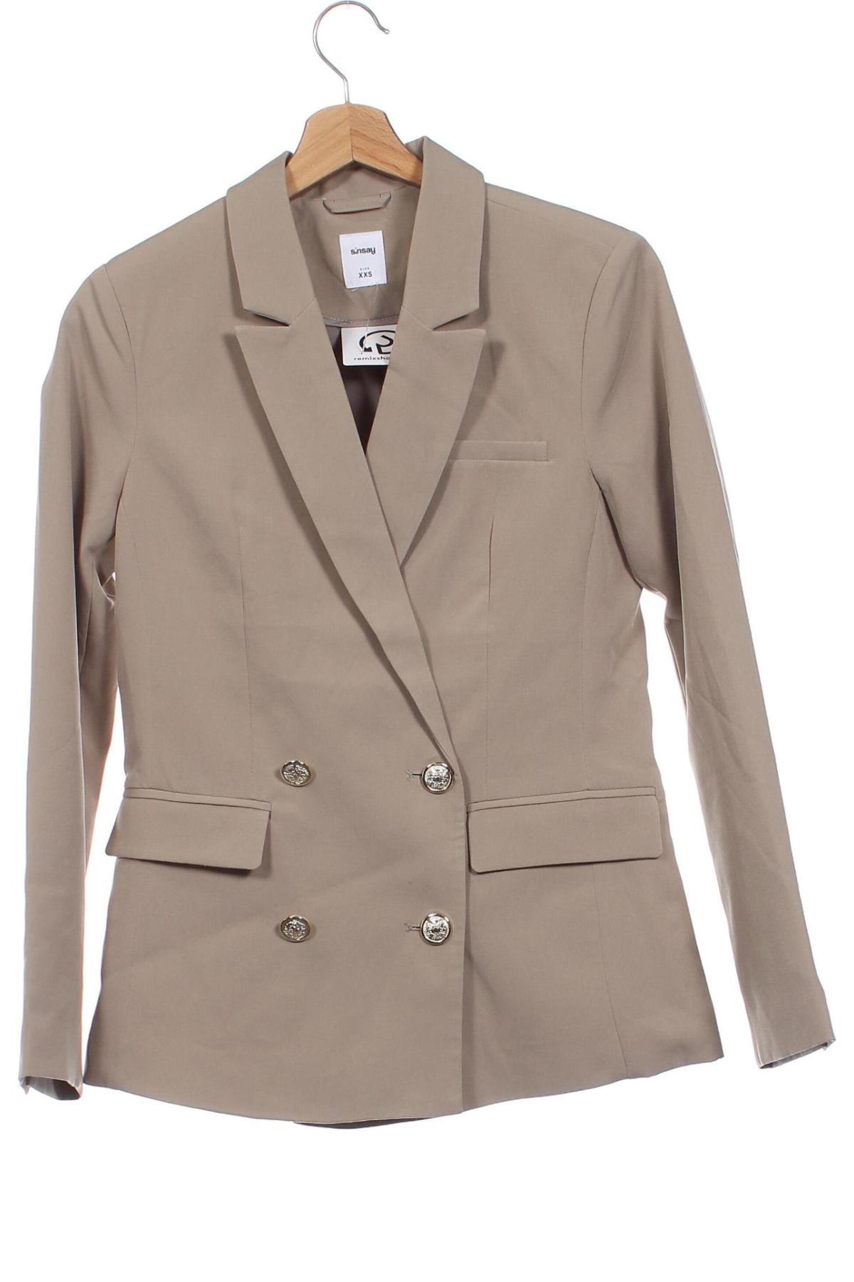 Damen Blazer Sinsay, Größe XXS, Farbe Beige, Preis € 17,49