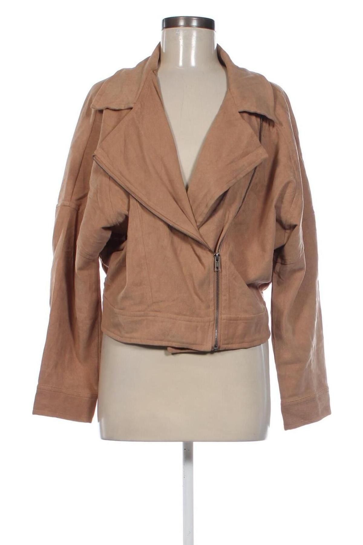 Damenjacke Fashion nova, Größe L, Farbe Beige, Preis € 13,99