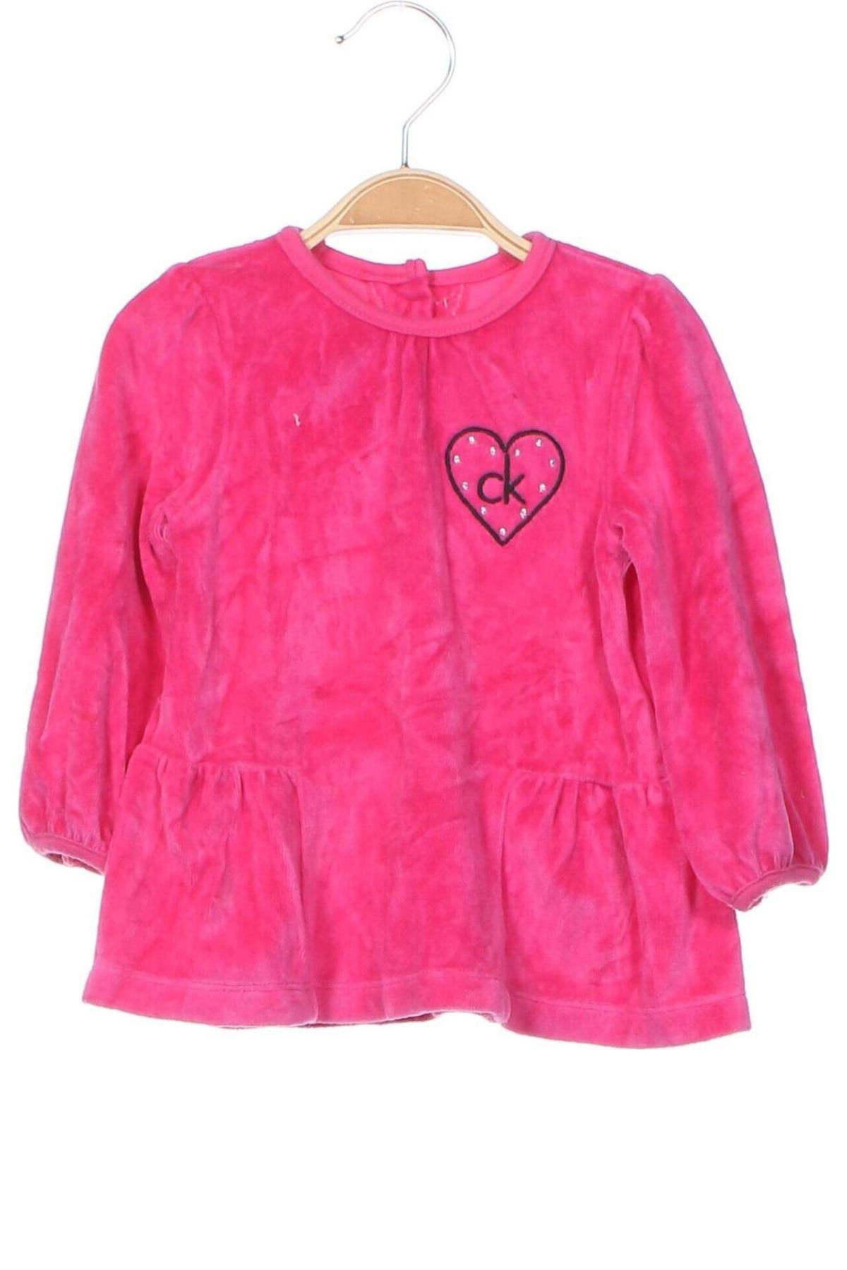 Kinder Shirt Calvin Klein, Größe 9-12m/ 74-80 cm, Farbe Rosa, Preis 18,99 €