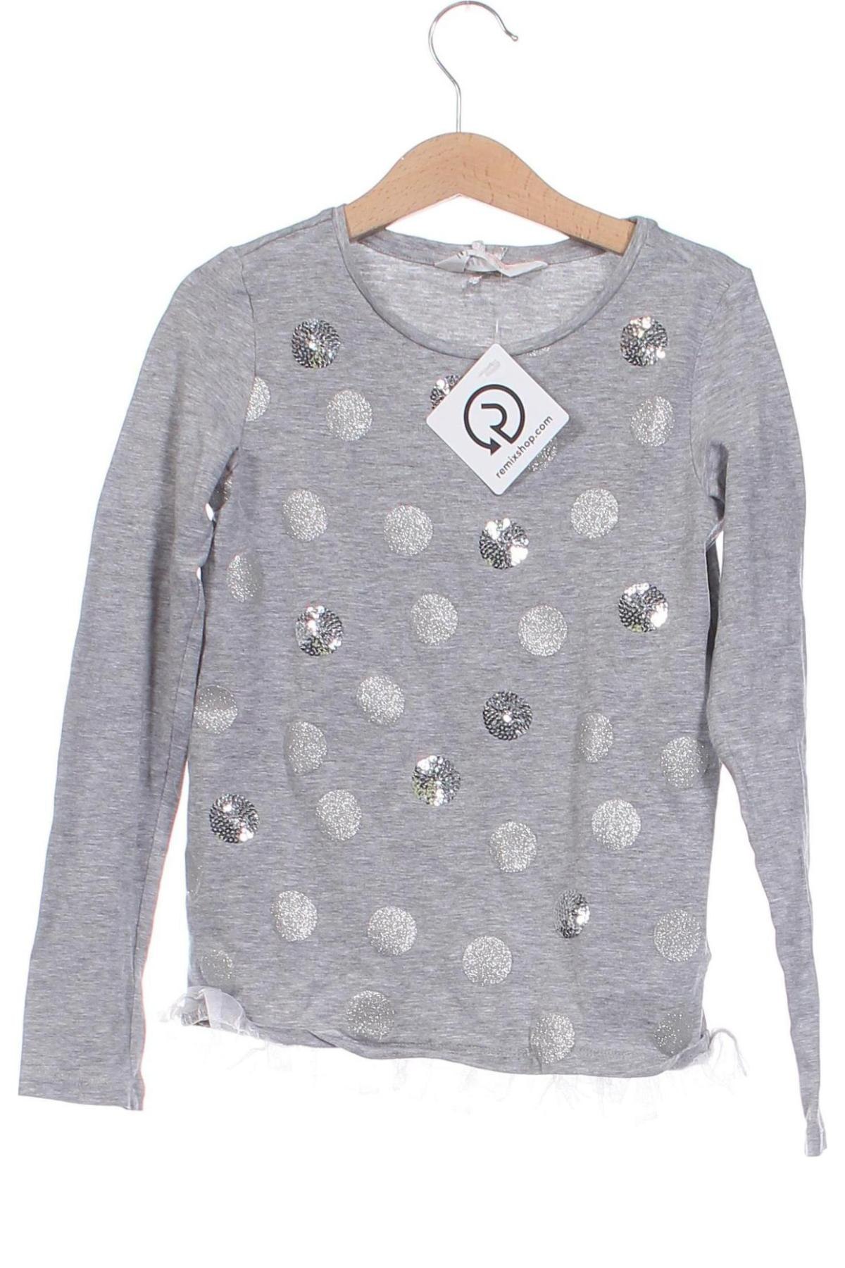 Kinder Shirt H&M, Größe 6-7y/ 122-128 cm, Farbe Grau, Preis 4,99 €