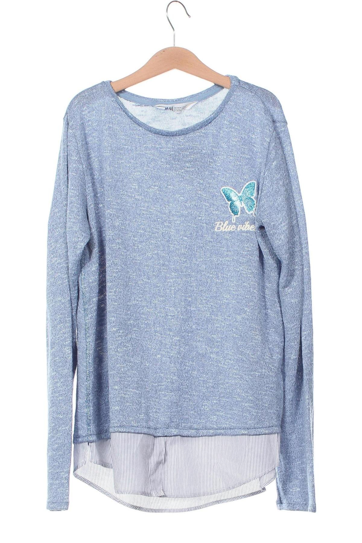 Kinder Shirt H&M, Größe 12-13y/ 158-164 cm, Farbe Blau, Preis 4,99 €